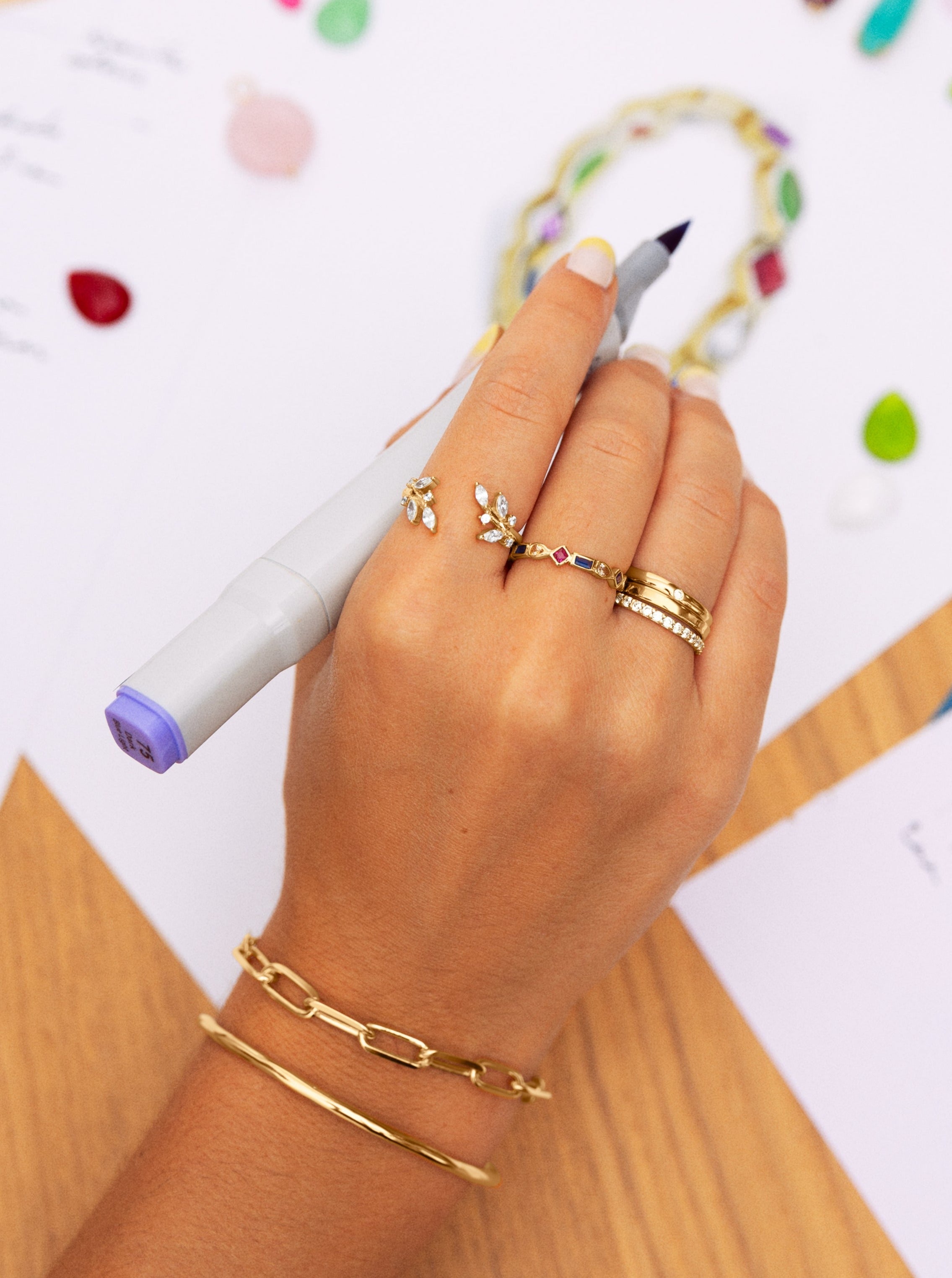 Cascade Gold Ring