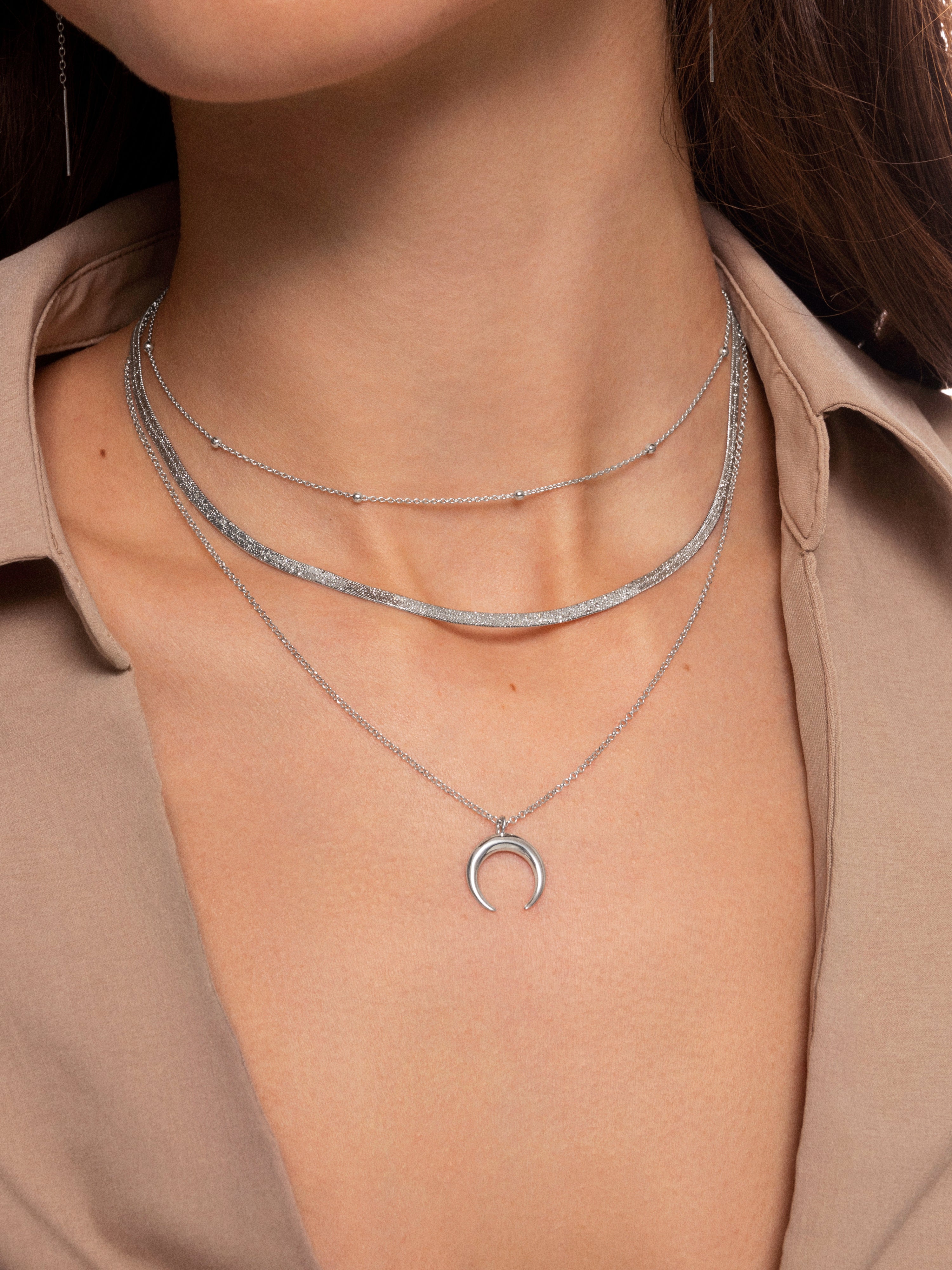 Dots Silver Necklace