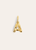 Letter Organic Gold Charm