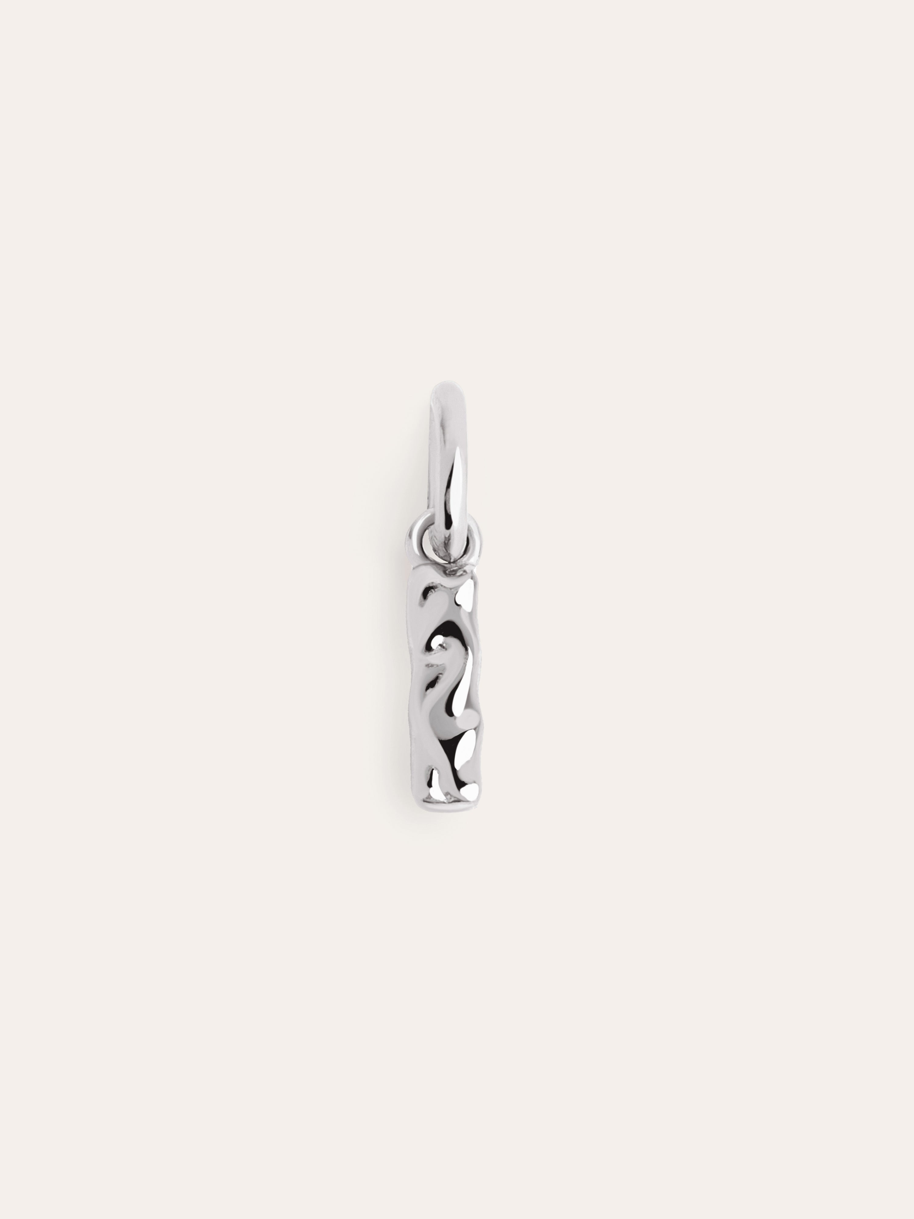 Letter Organic Silver Charm