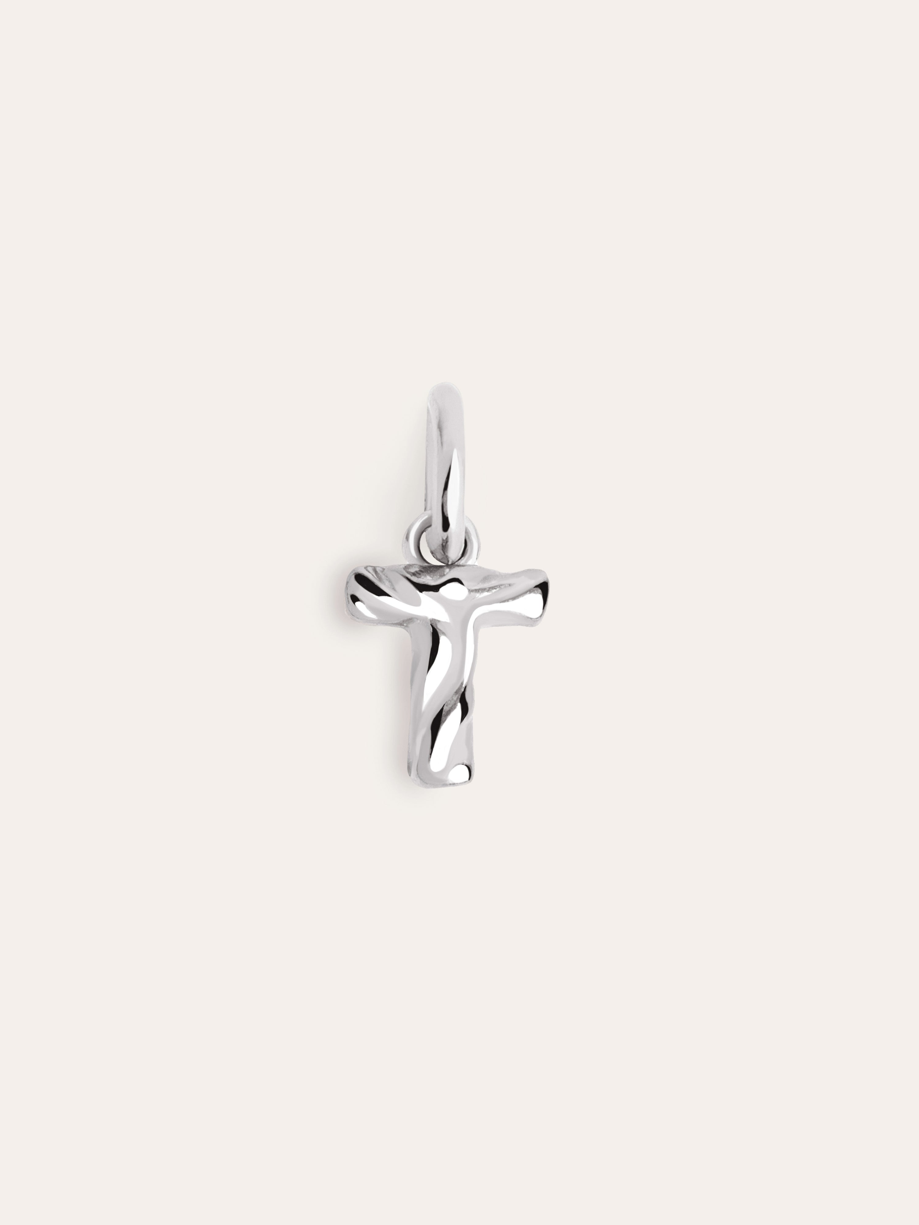 Letter Organic Silver Charm