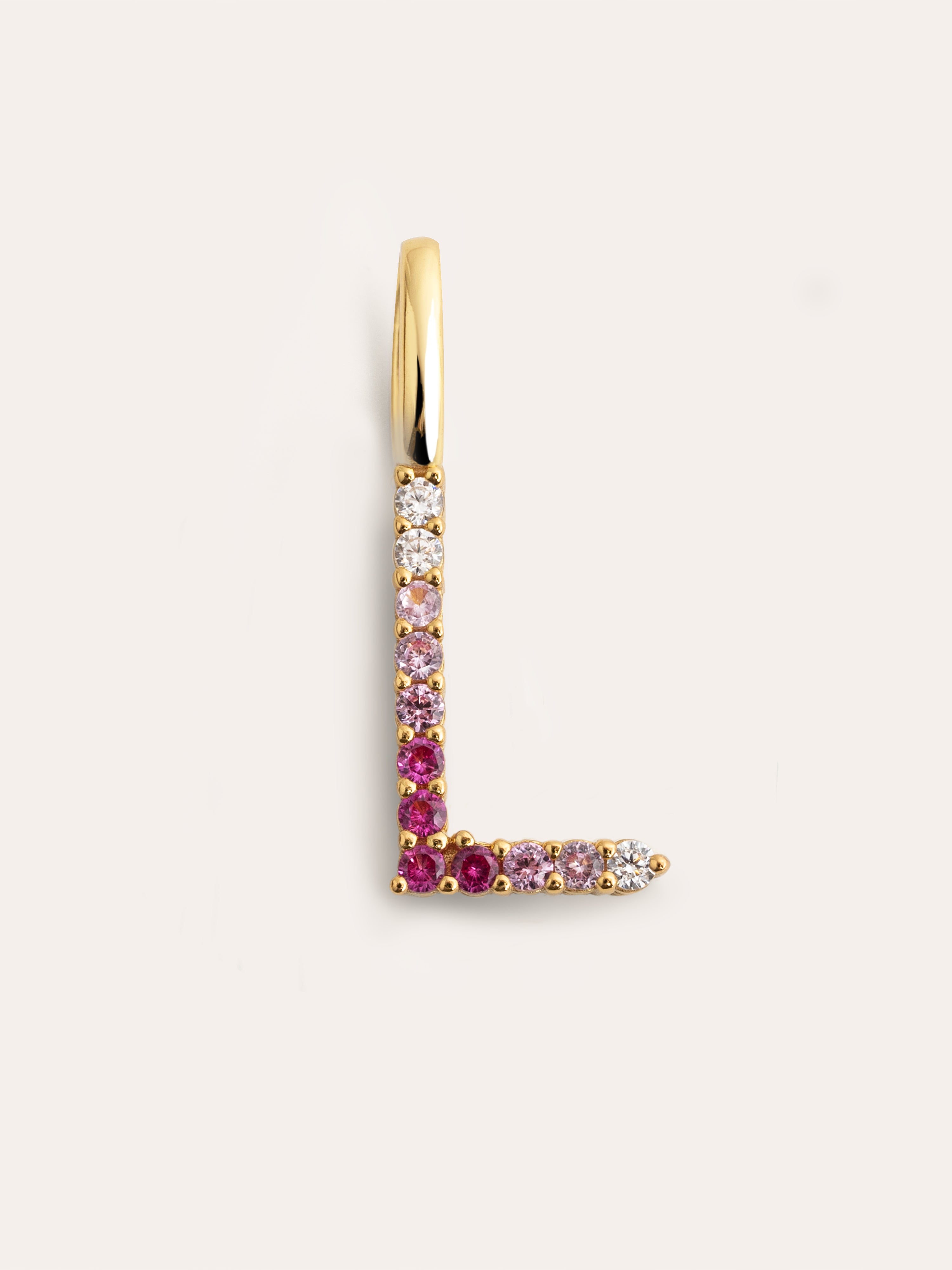 Letter Spark Sakura Gold Charm