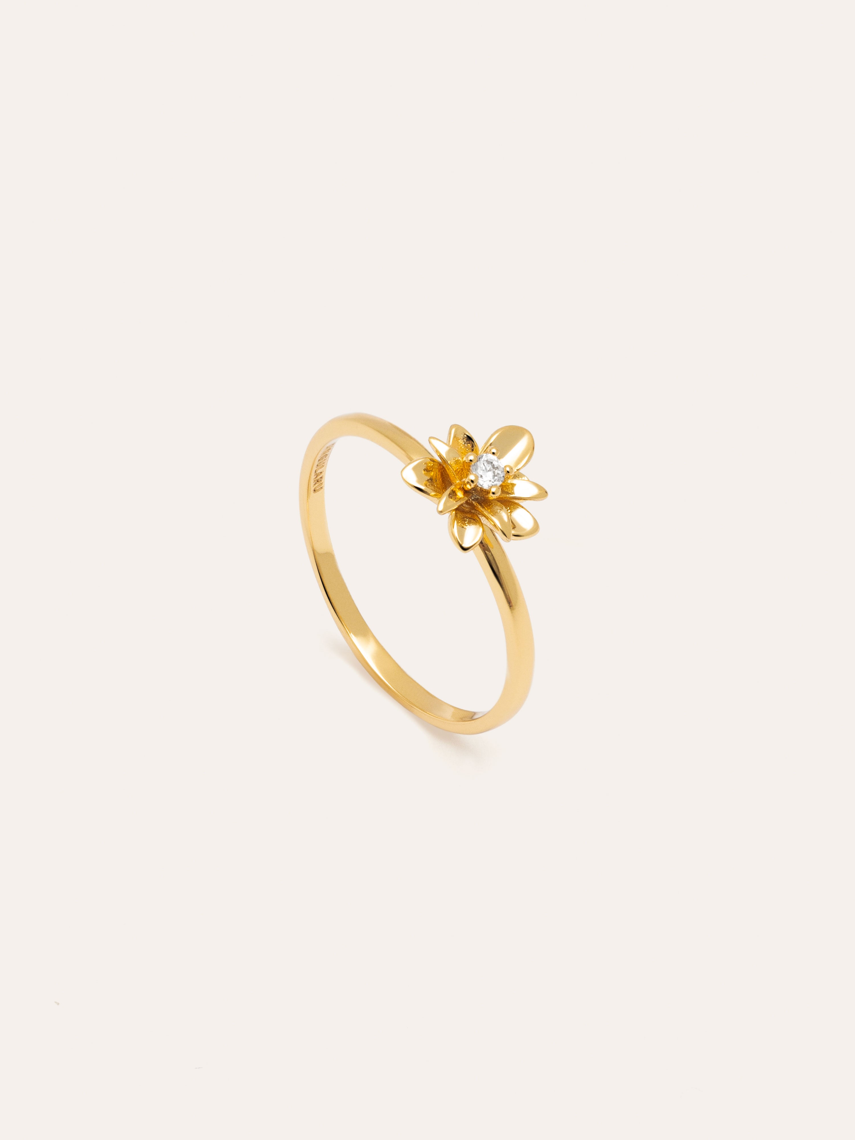 Gardenia Gold Ring