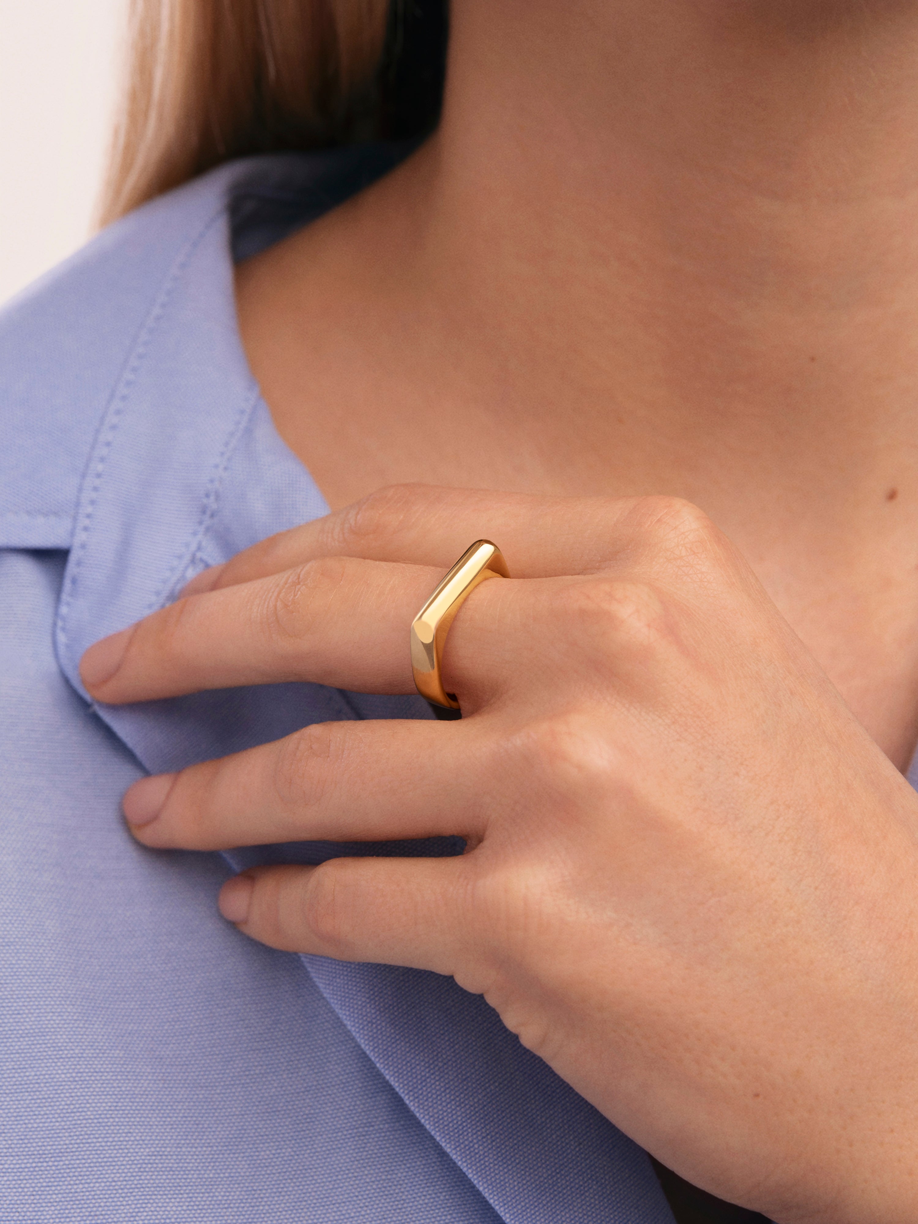Mariana Stainless Steel Gold Ring