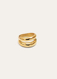 Oceana Stainless Steel Gold Ring