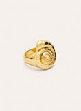 Anillo Snail Shell Baño Oro