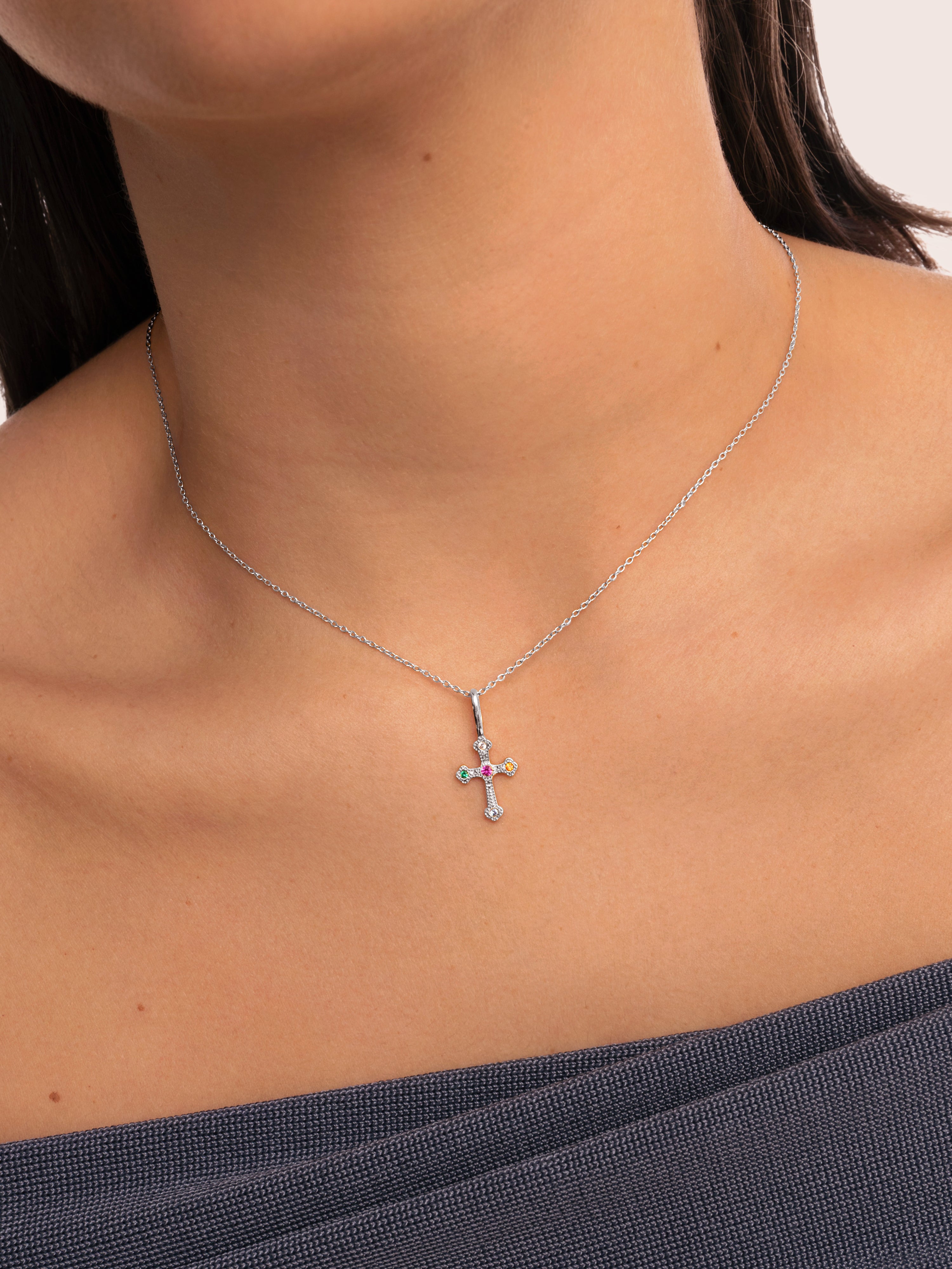 Monica Cross Charm