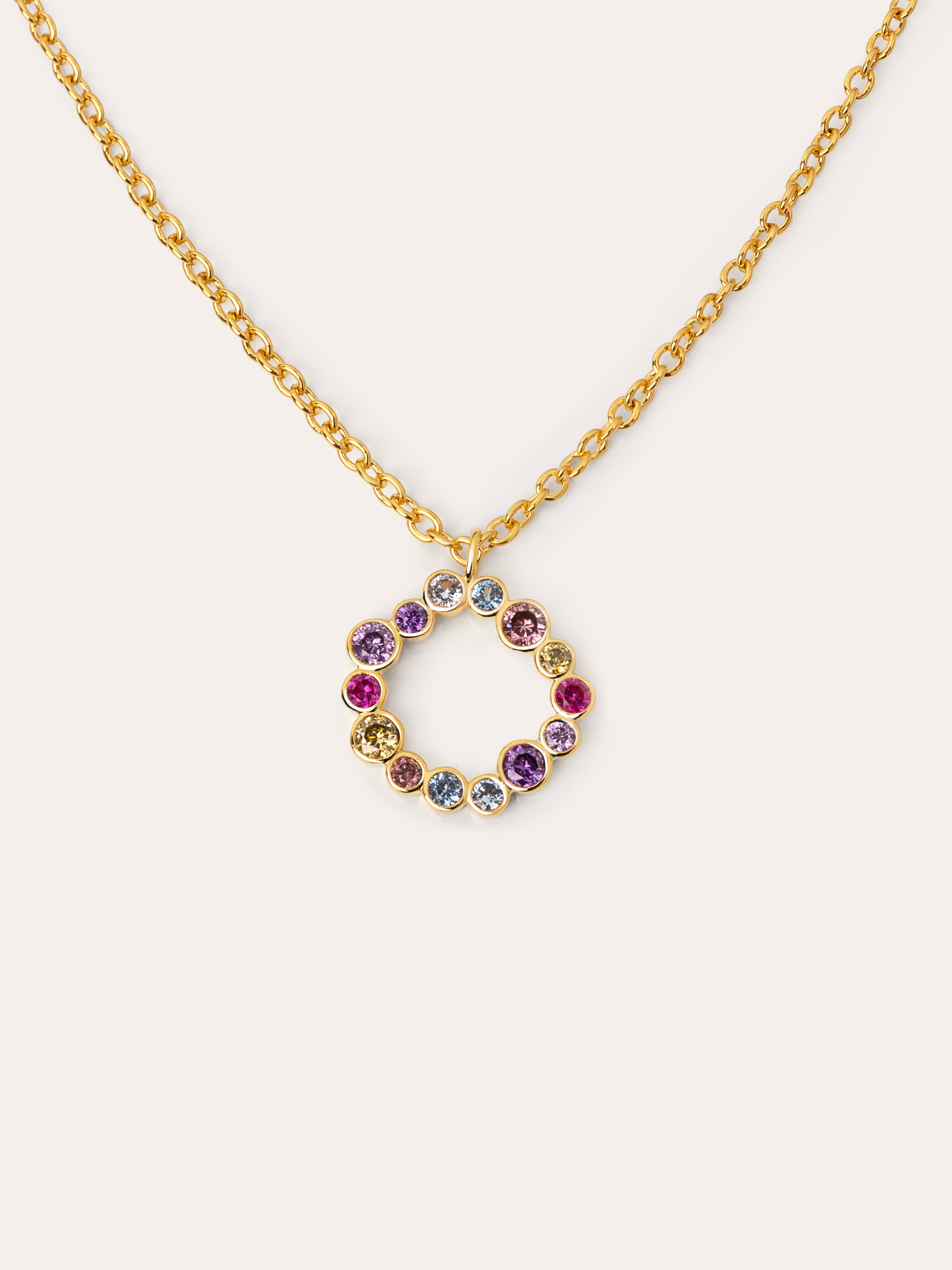 Collar Bubbles Baño Oro