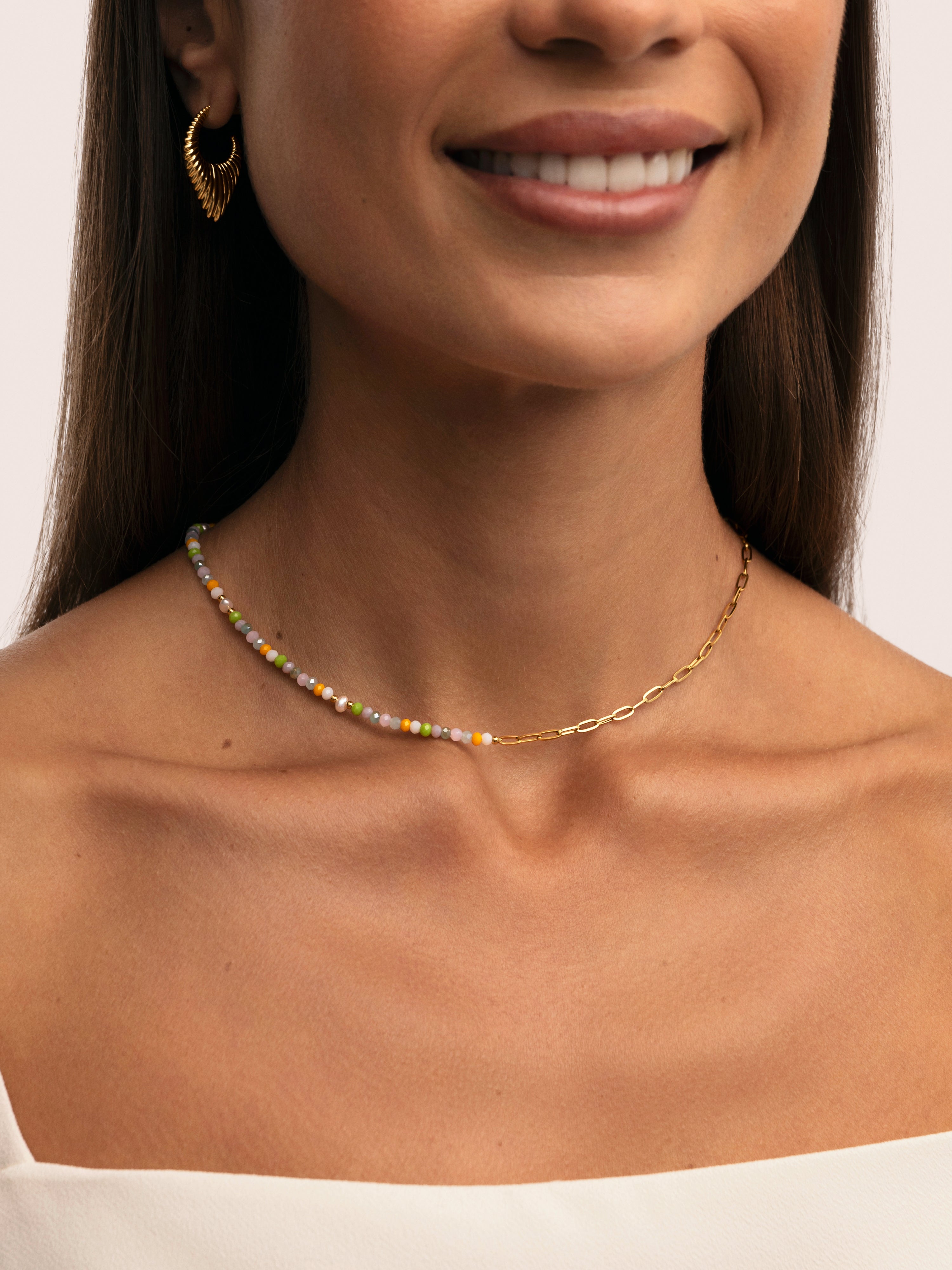 Nora Chic Stainless Steel Gold Necklace