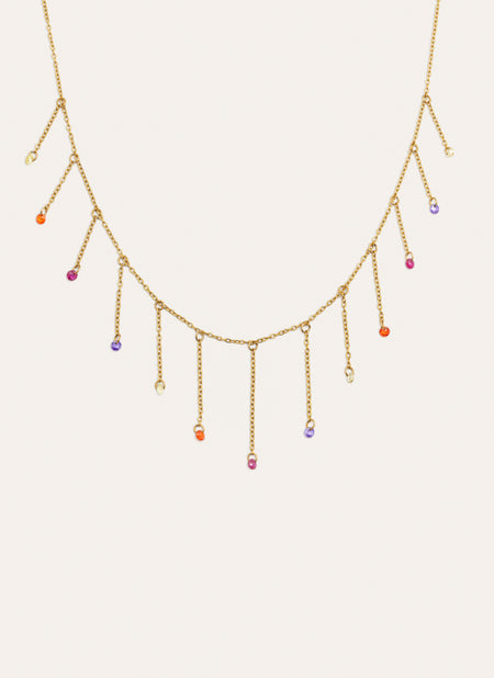 Clea Colors Stainless Steel Gold Necklace
