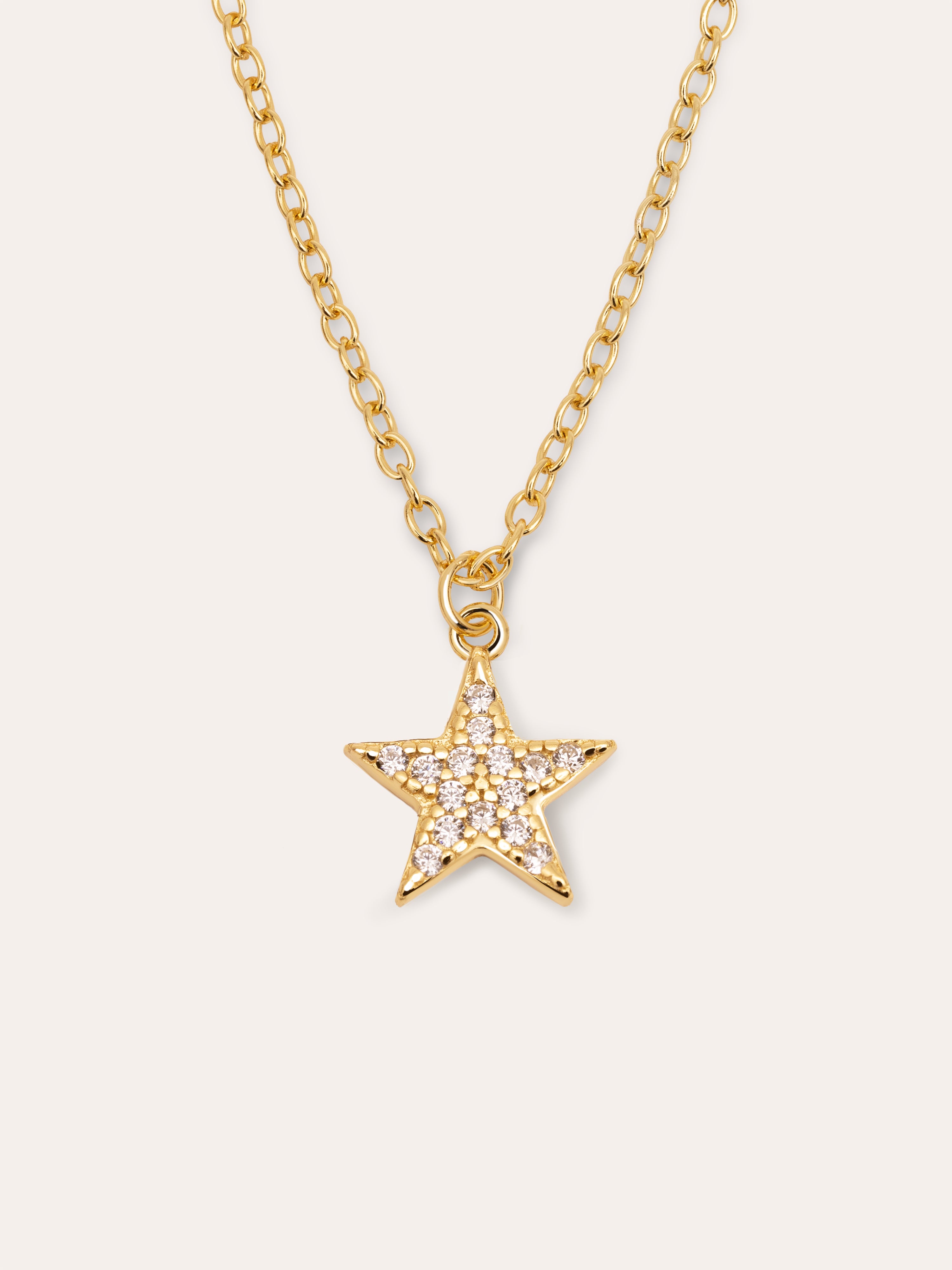Lyra Star Gold Necklace