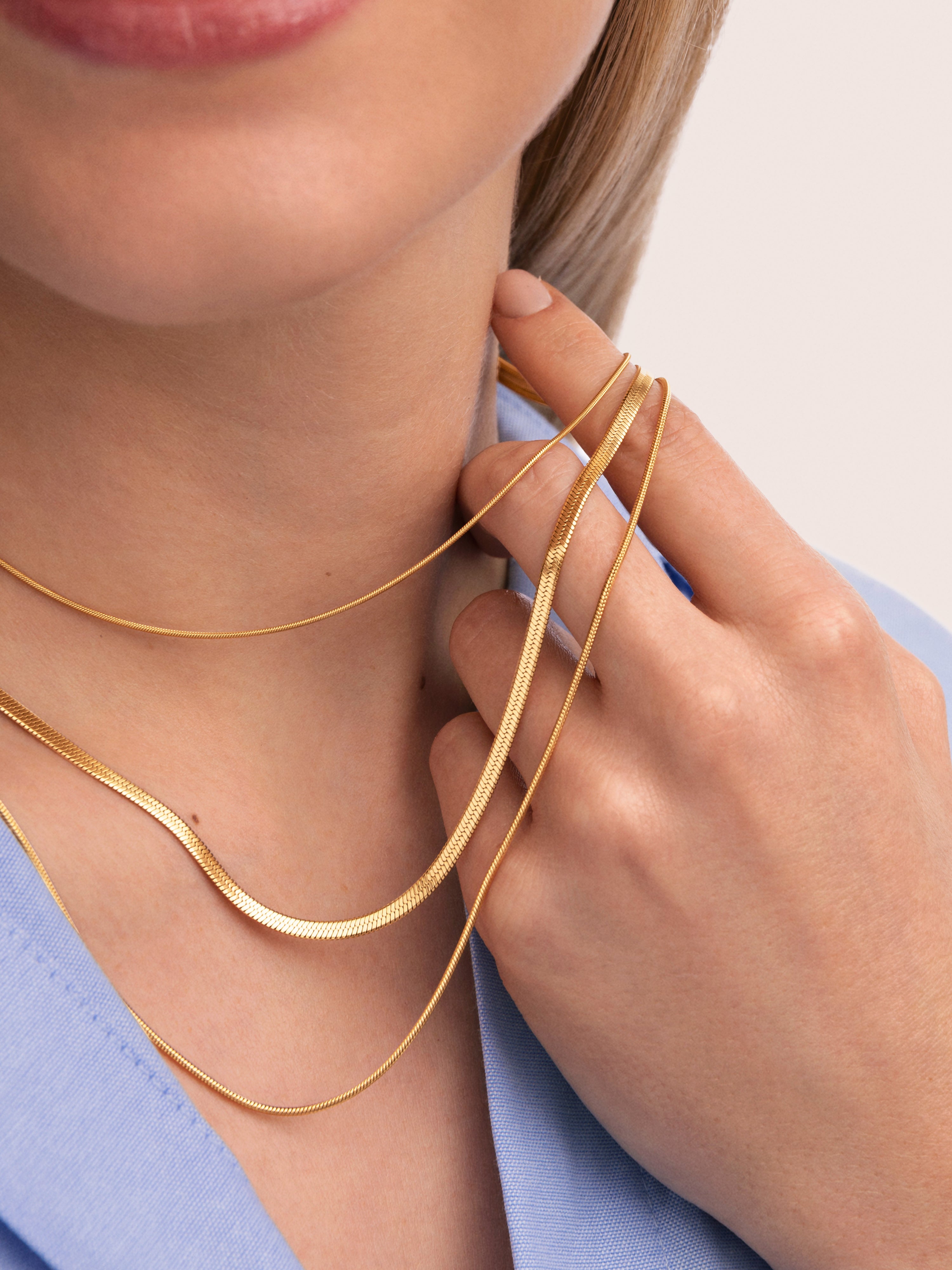 Maat Stainless Steel Gold Necklace