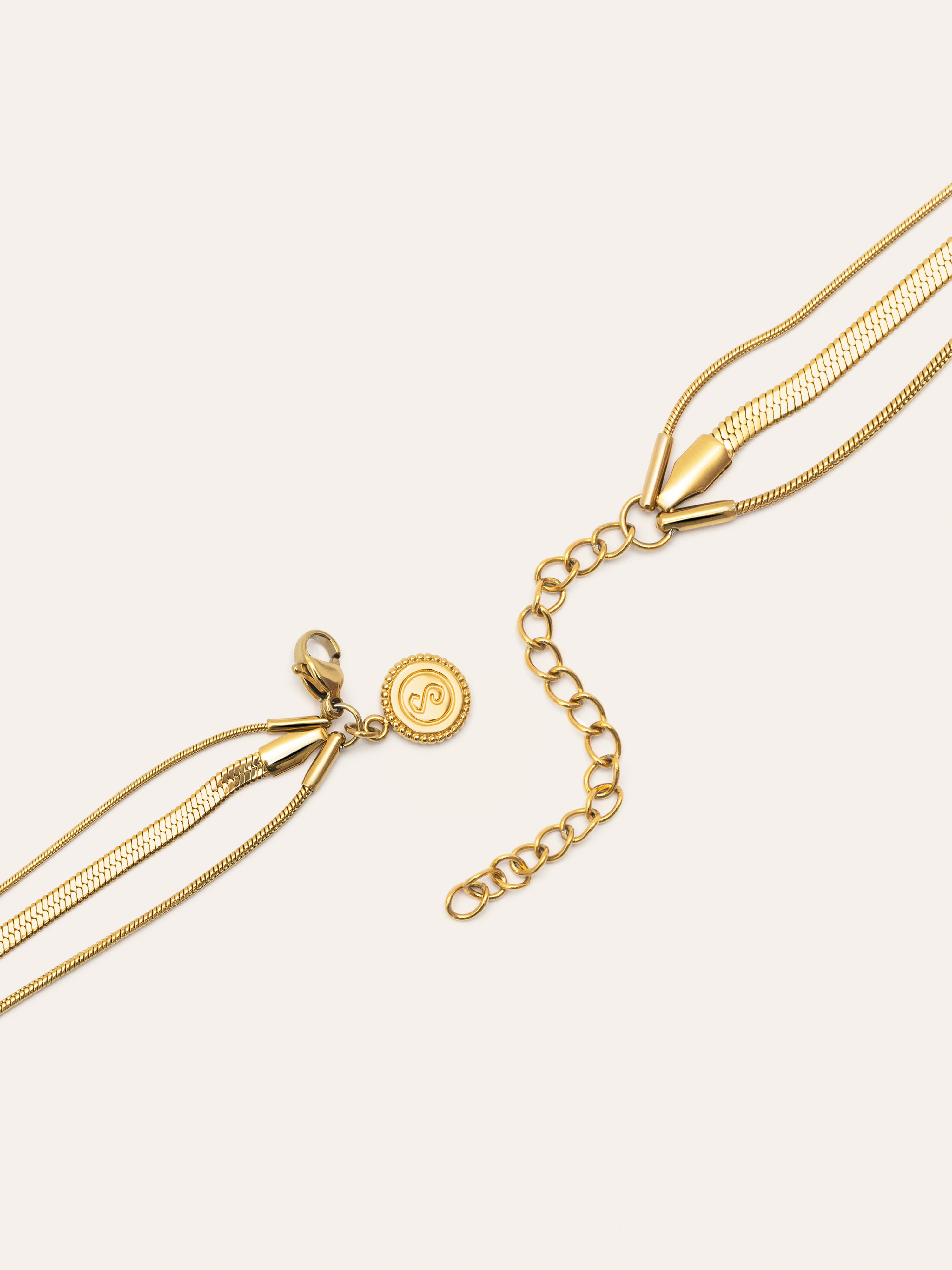 Maat Stainless Steel Gold Necklace