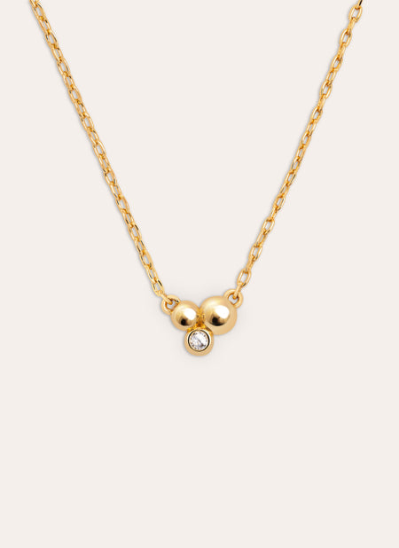 Mini Cava Stainless Steel Gold Necklace