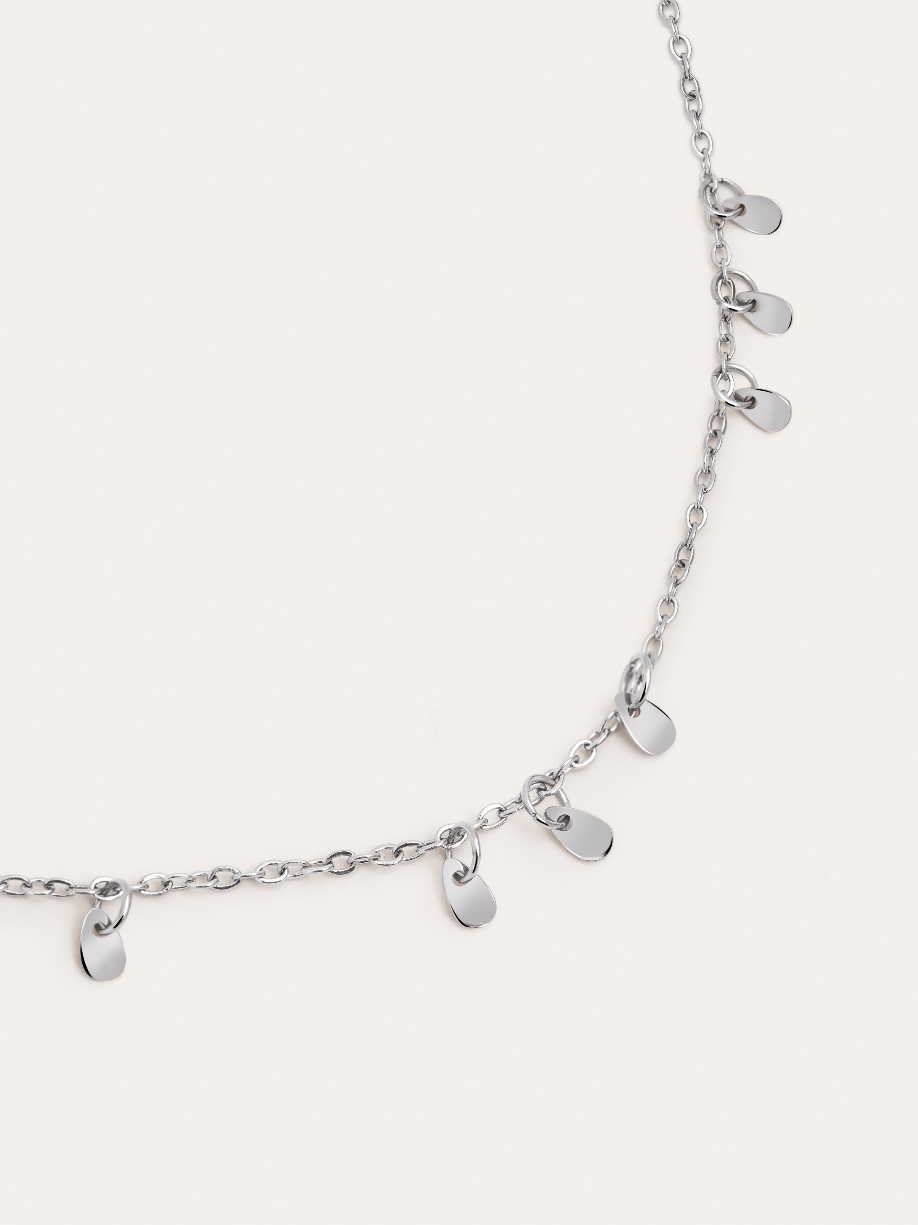 Mini Drop Charms Stainless Steel Necklace