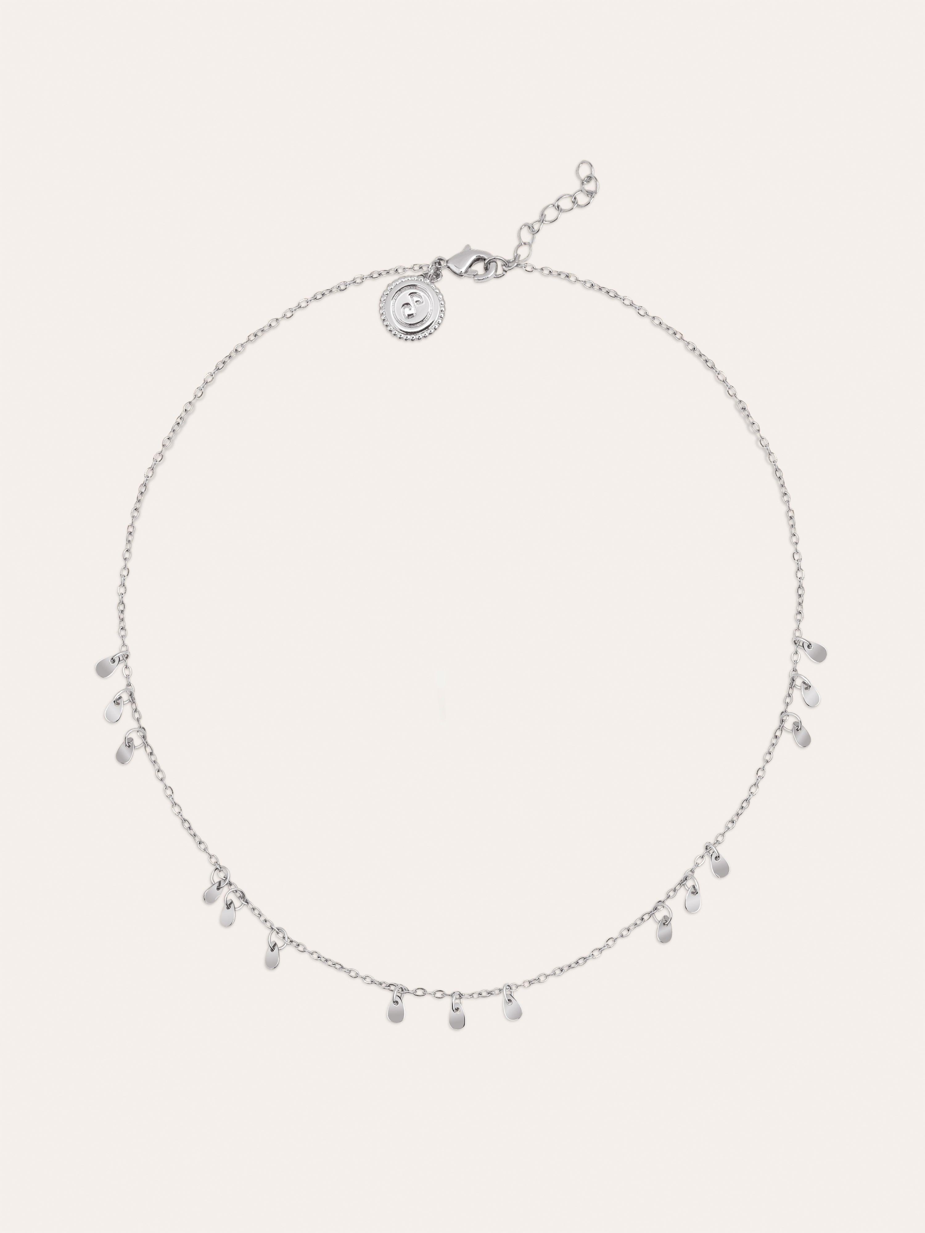 Mini Drop Charms Stainless Steel Necklace
