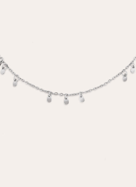 Mini Drop Charms Stainless Steel Necklace