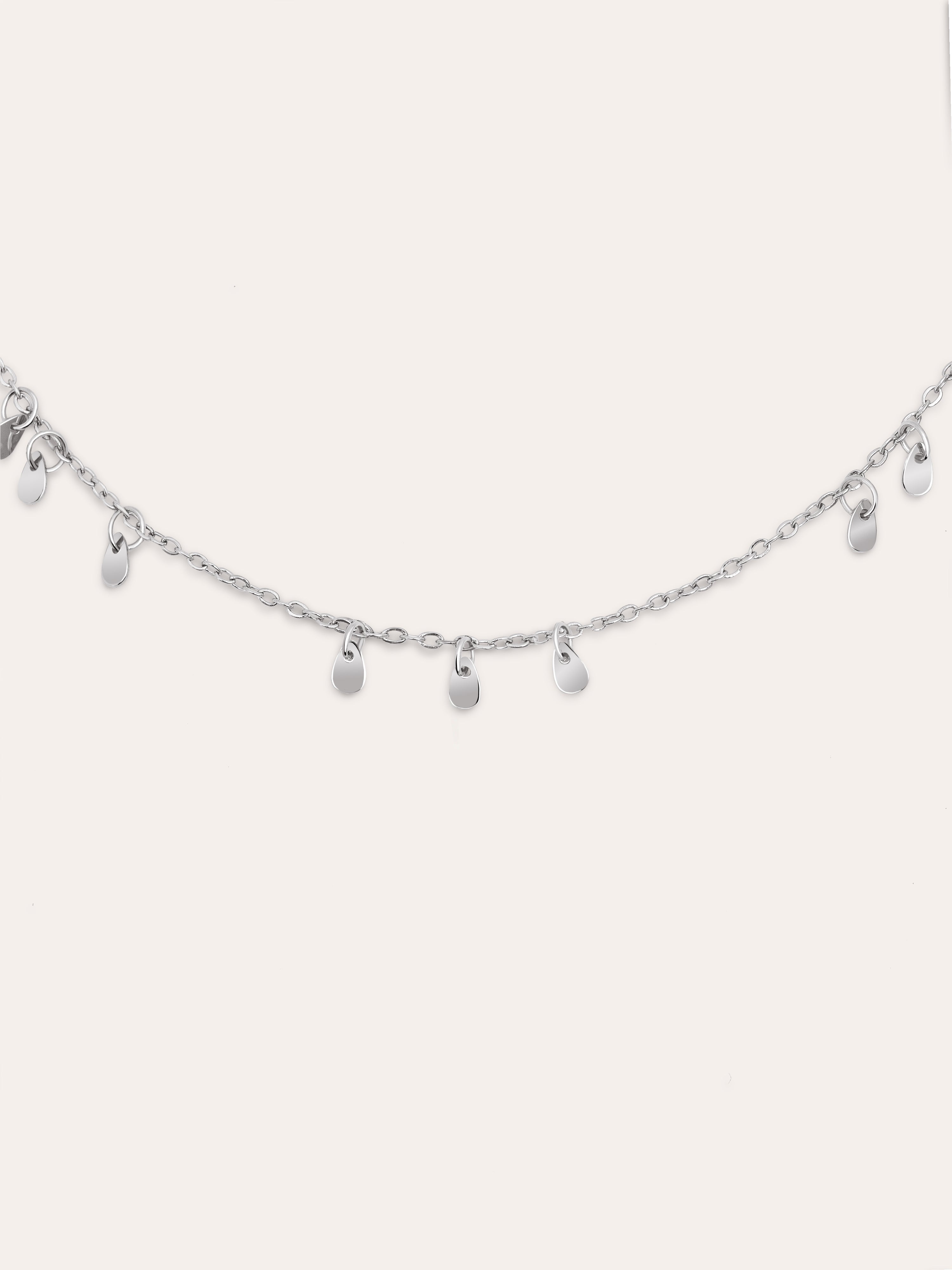 Mini Drop Charms Stainless Steel Necklace