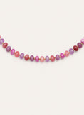 Collar Rosé Stones Acero Baño Oro