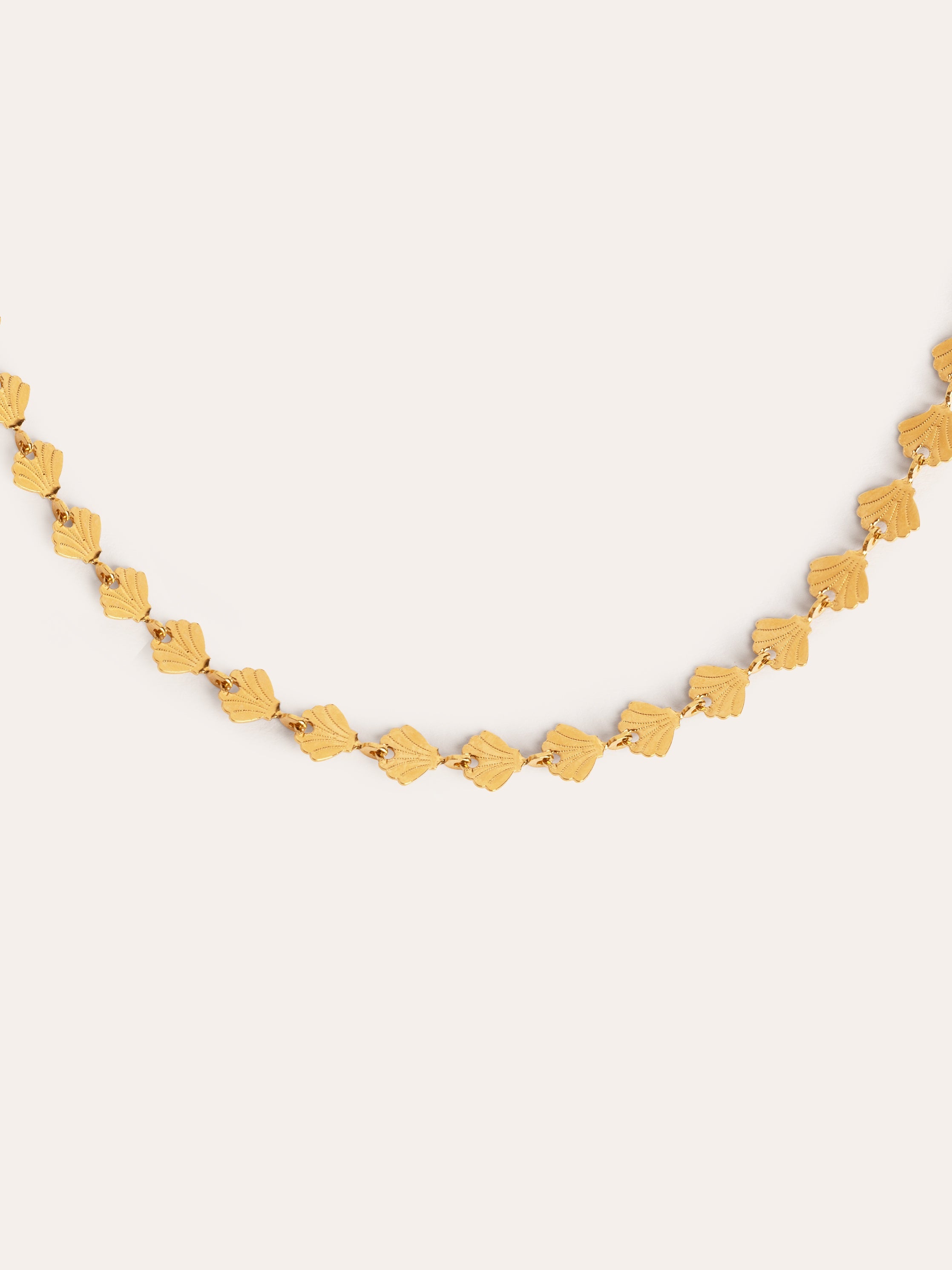 Shells Stainless Steel Gold Necklace