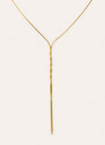 Fine Tressia Y Stainless Steel Gold Necklace