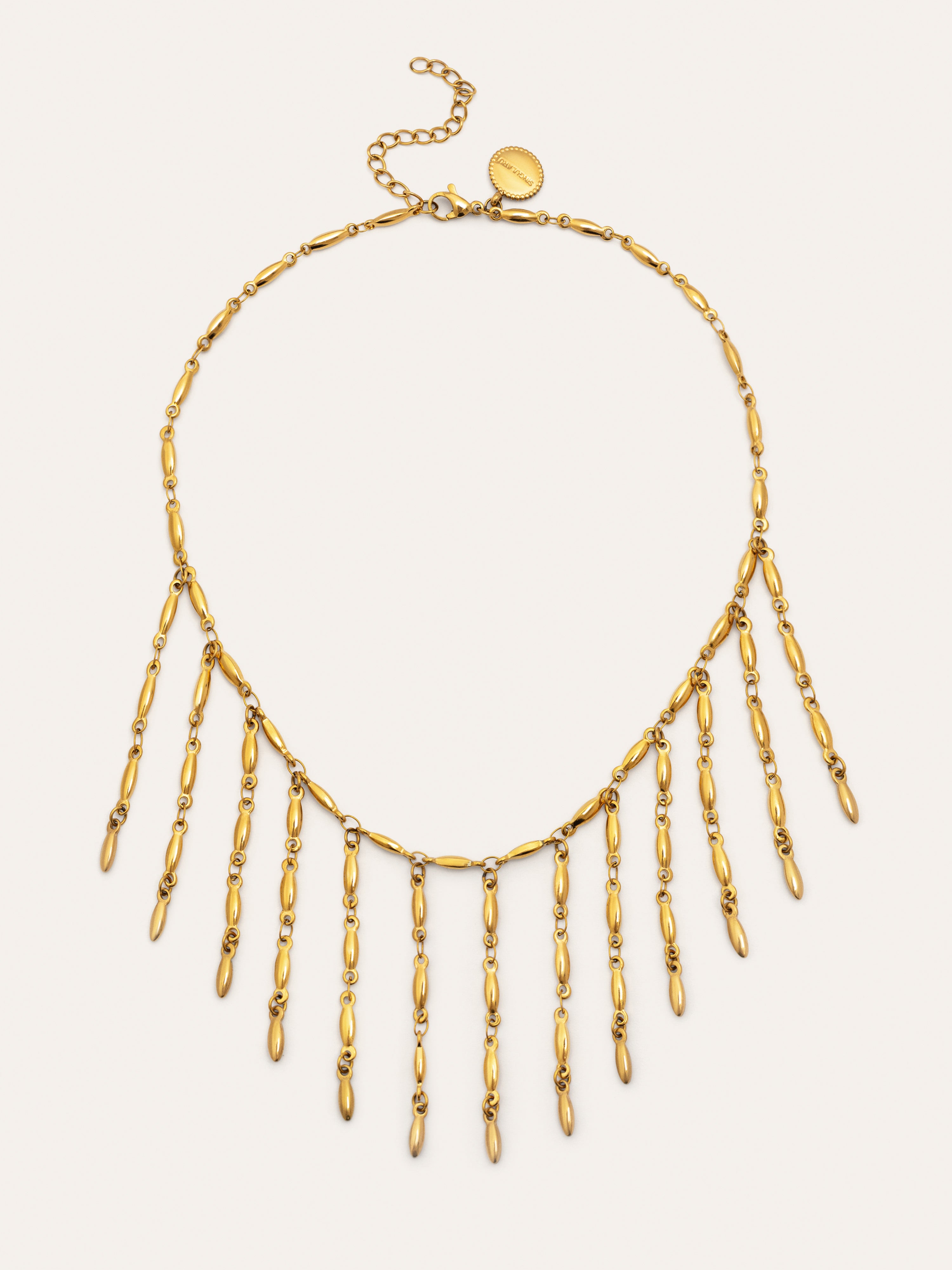 Zafira Stainless Steel Gold Necklace