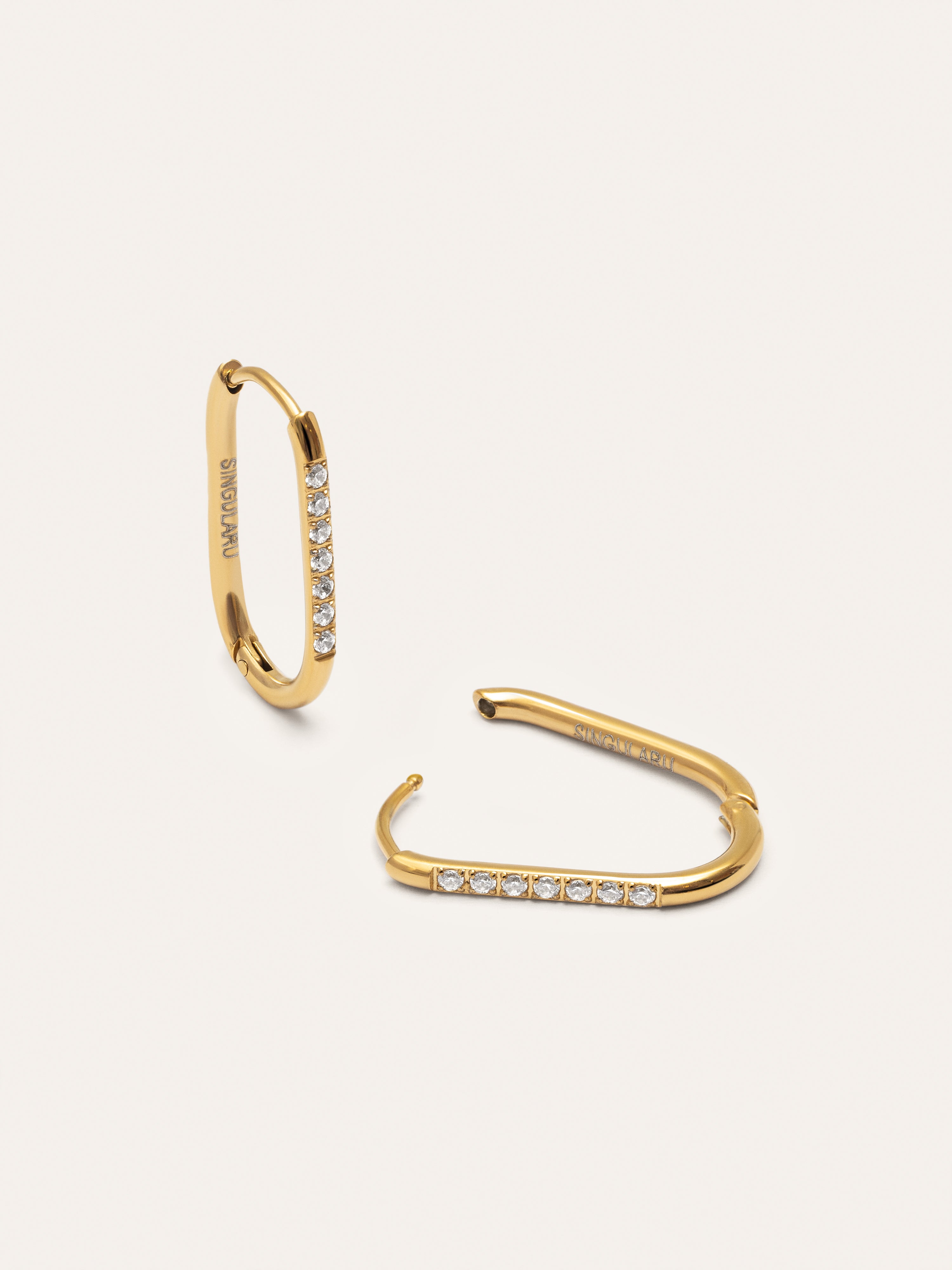 Bibi Stainless Steel Gold Hoops