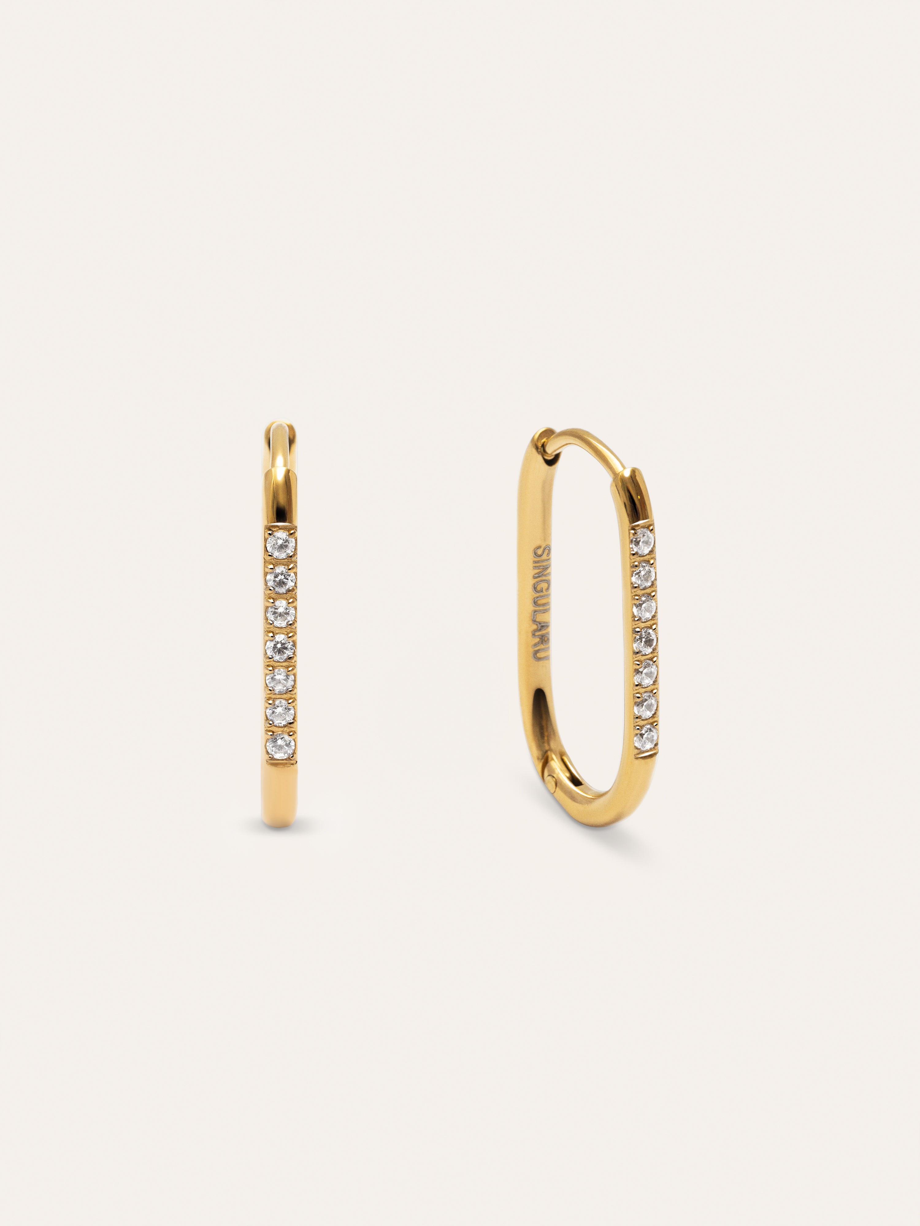Bibi Stainless Steel Gold Hoops