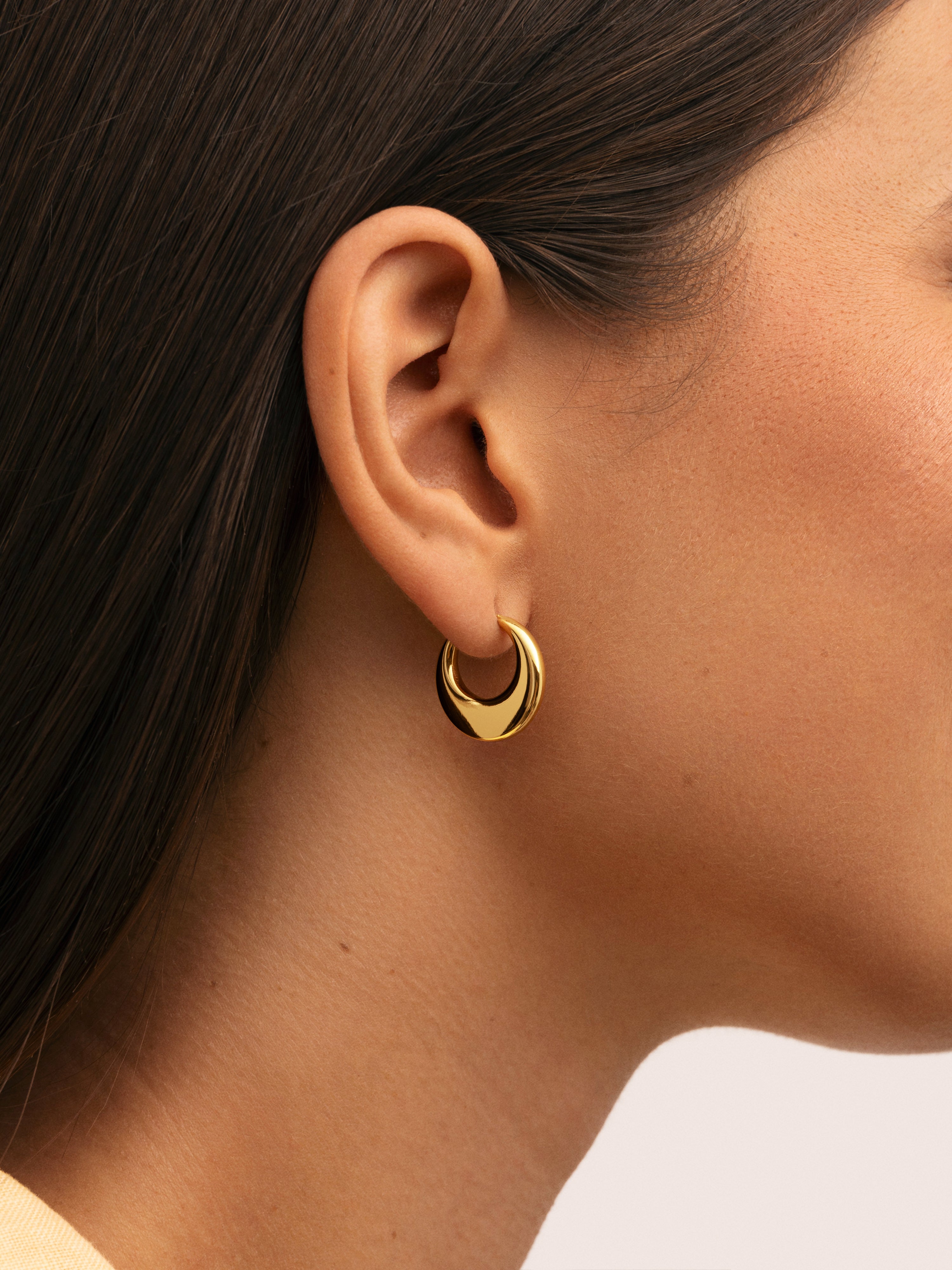 Lunette Gold Hoop Earrings