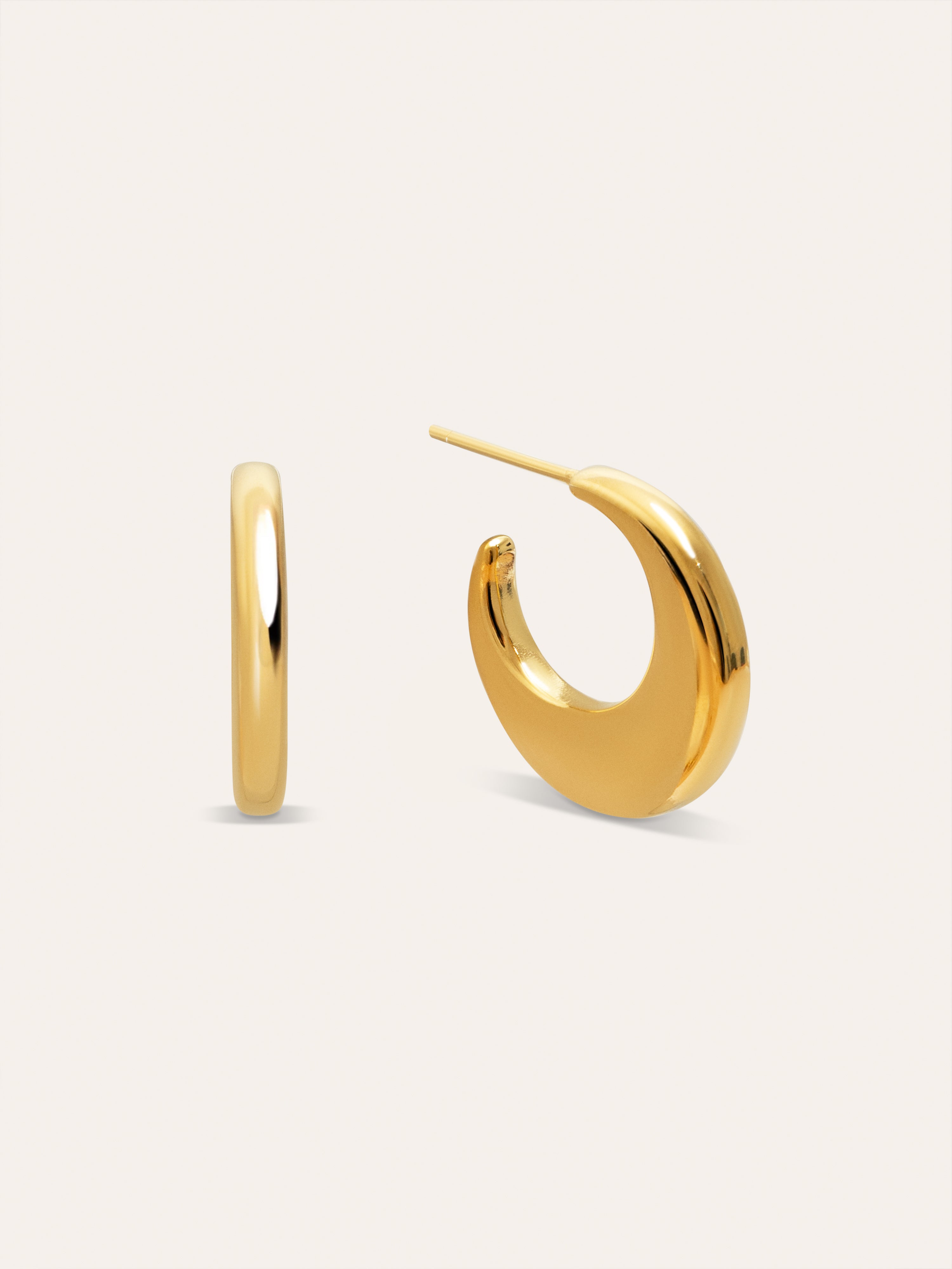 Lunette Gold Hoop Earrings