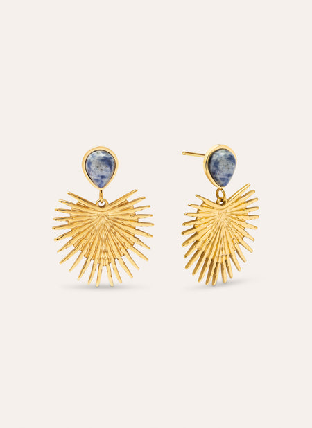 Pendientes Catalina Acero Baño Oro