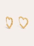 Heart Dots Stainless Steel Earrings