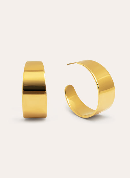 Giorgia Stainless Steel Gold Earrings