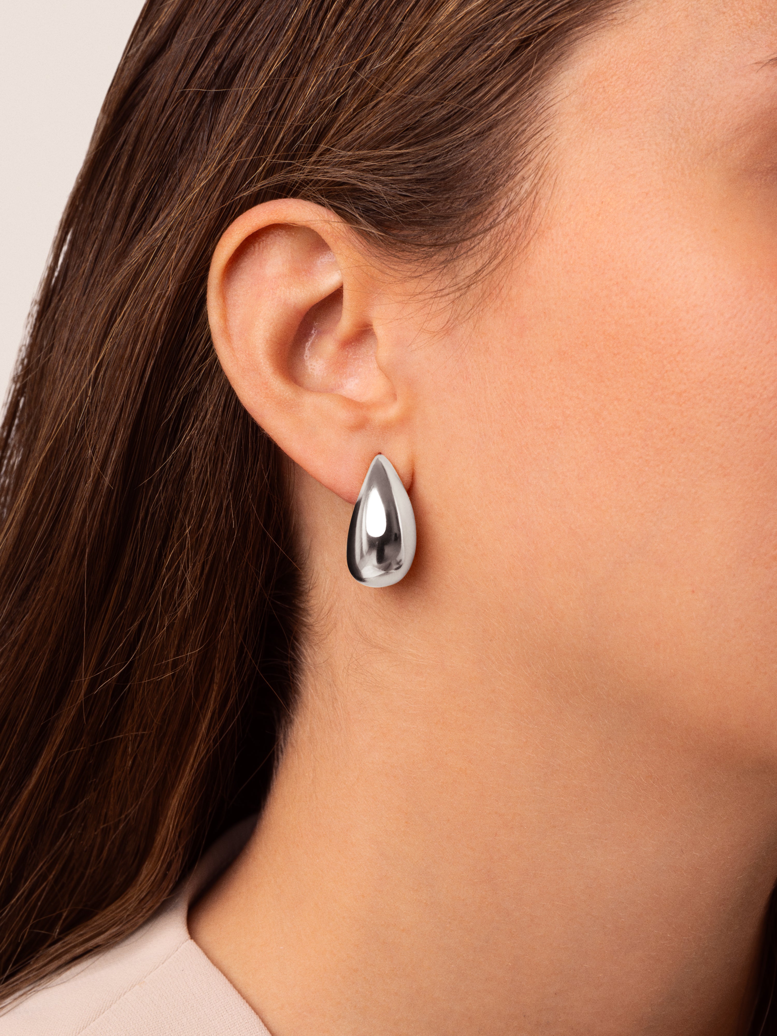 Raindrop Stainless Steel Earrings