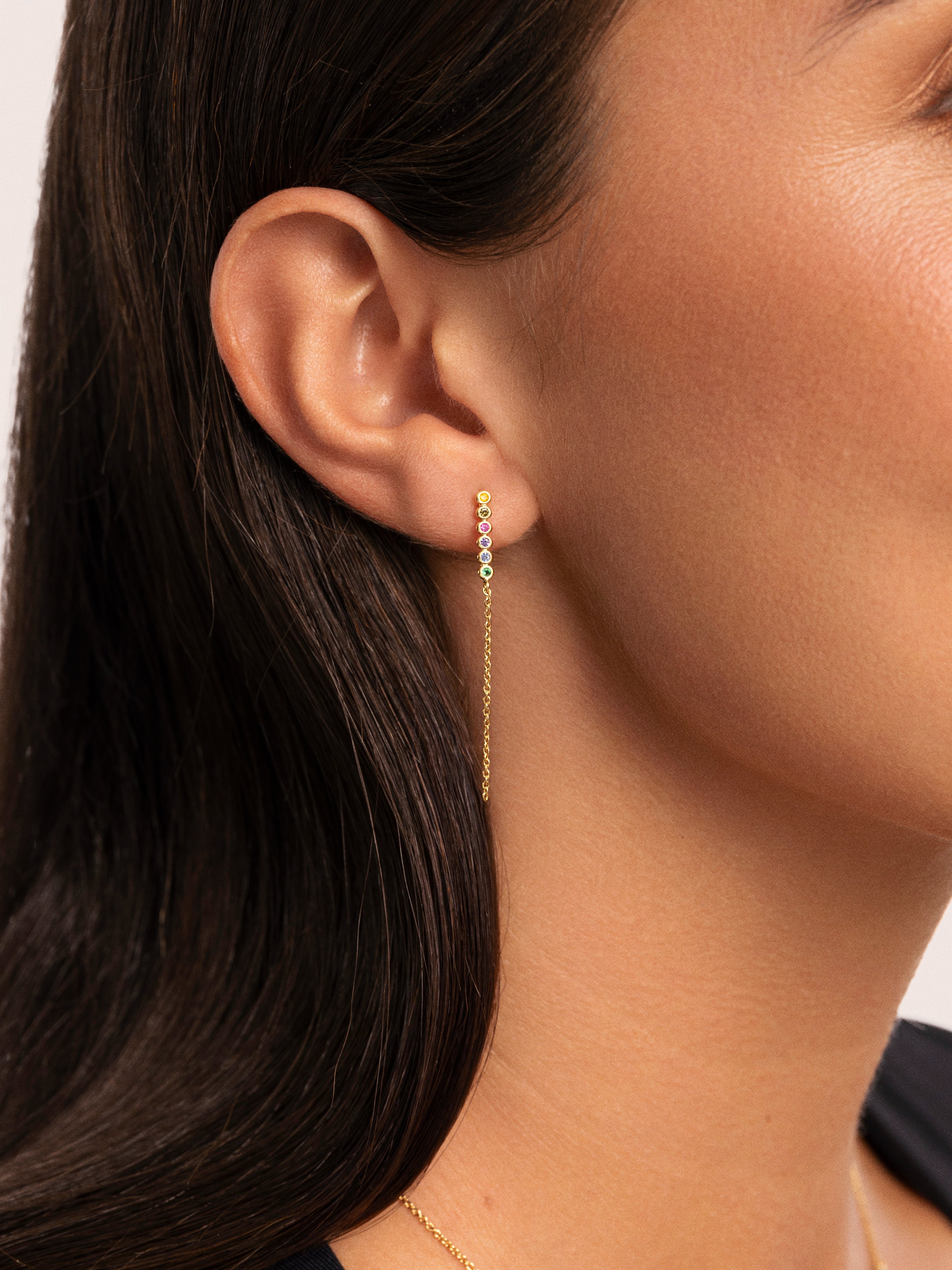 Orbit Stainless Steel Gold Earrings