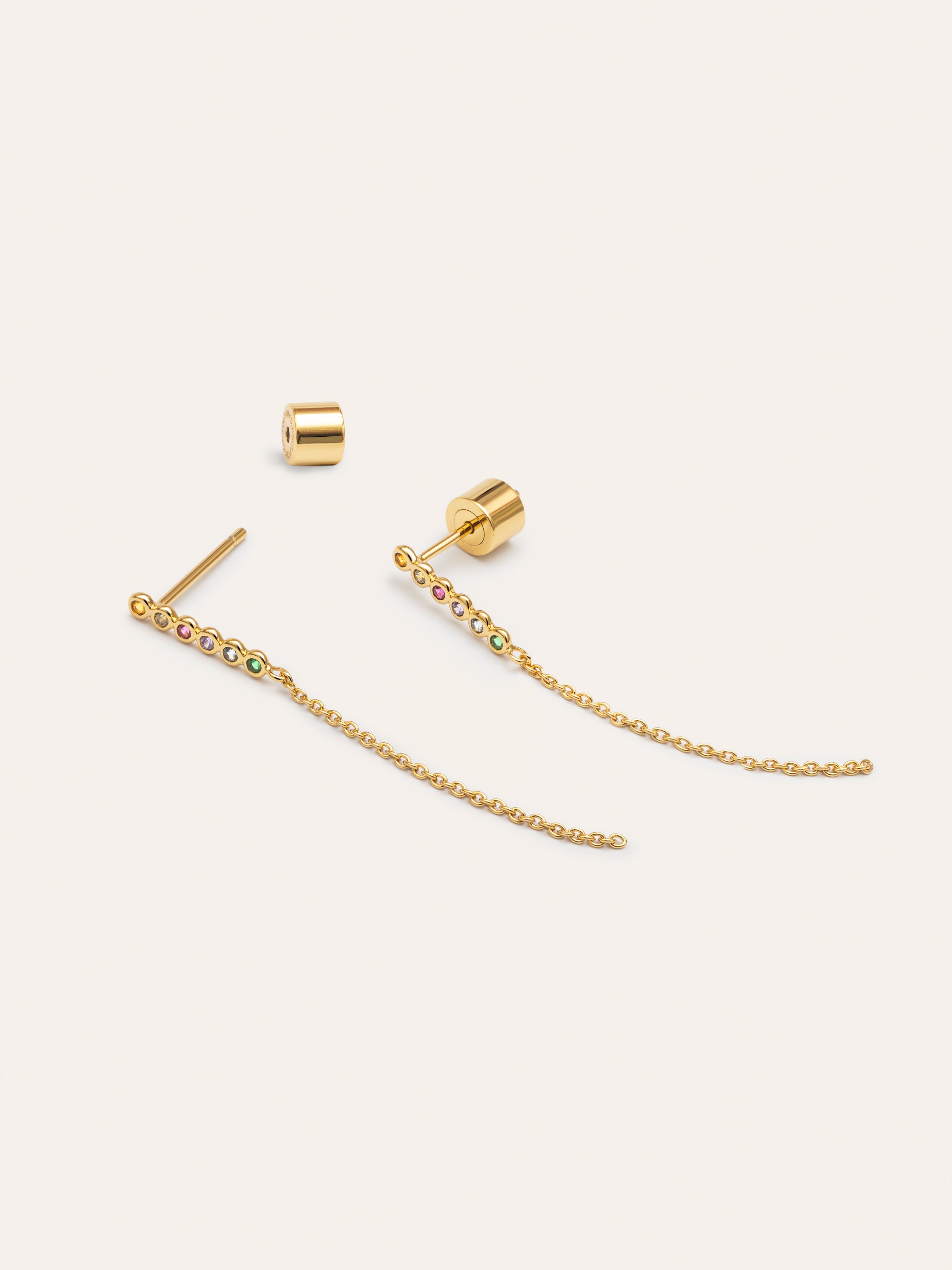 Orbit Stainless Steel Gold Earrings