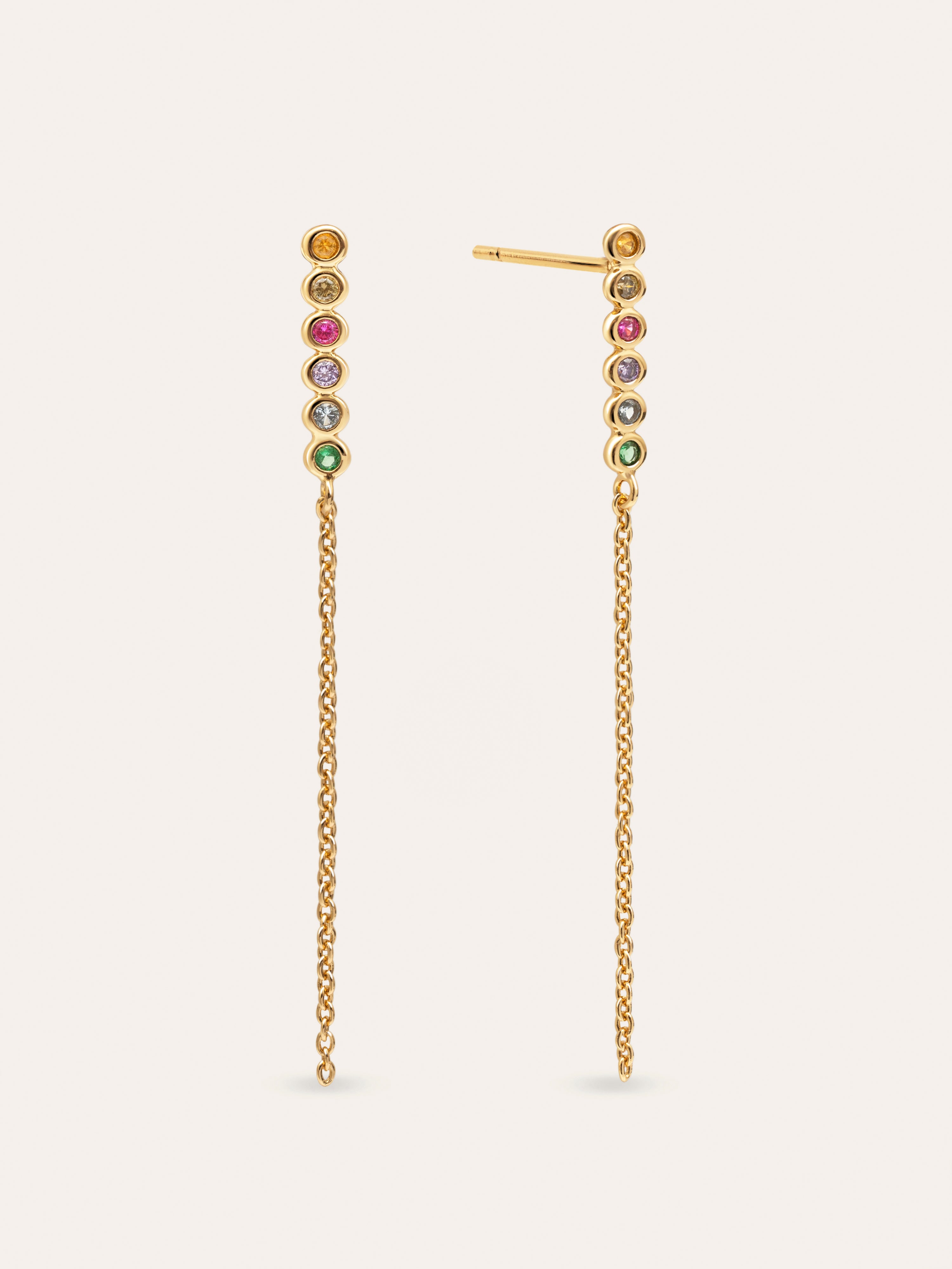 Orbit Stainless Steel Gold Earrings