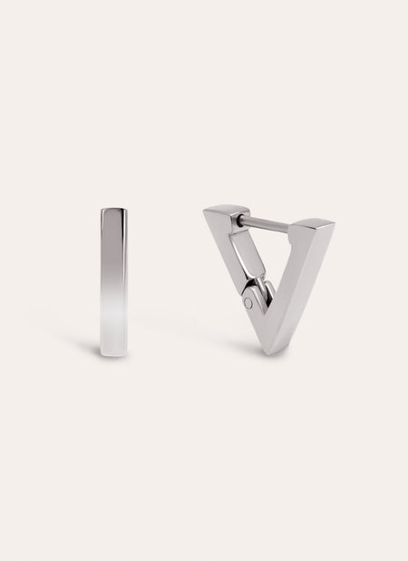 Pyramid Stainless Steel Earrings
