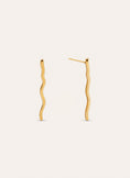 Snake Stainless Steel Gold Earrings