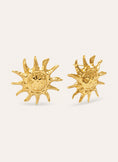 Sun Light Stainless Steel Gold Earrings