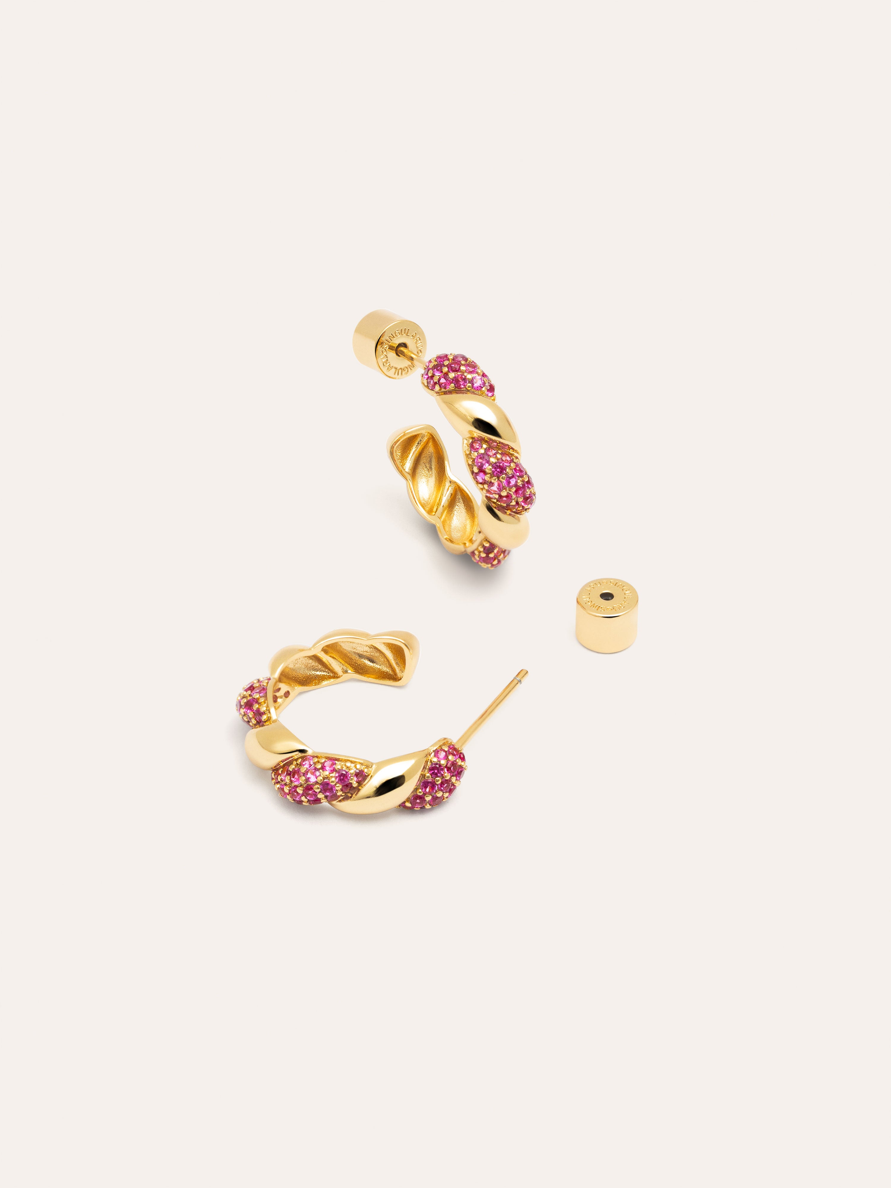 Twist Spark Gold Earrings