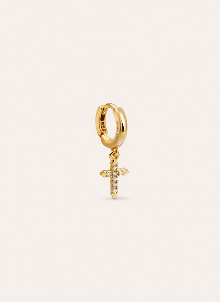 Penélope Gold Single Hoop Earring