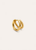 Double Tressia Gold Single Earring