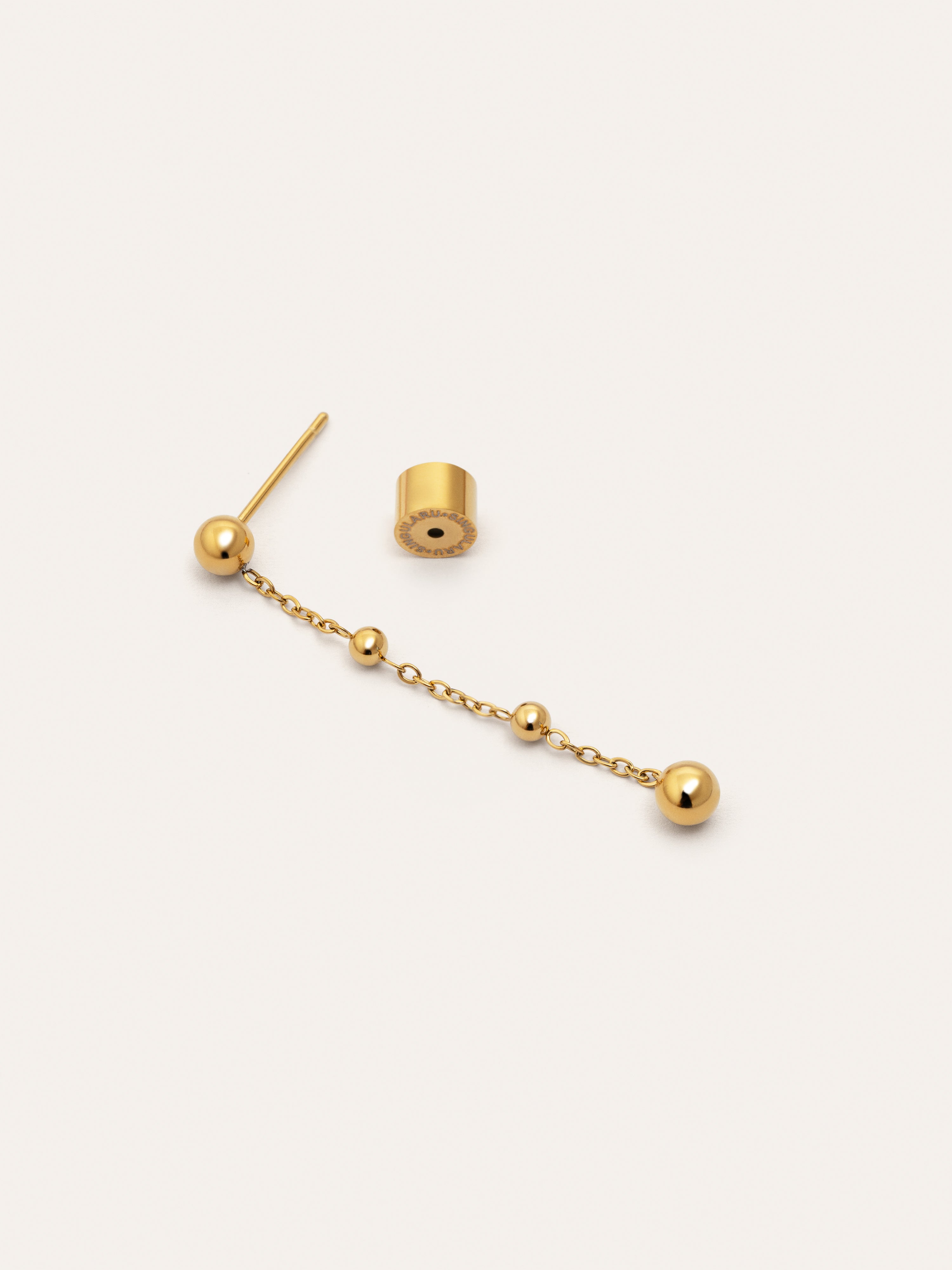Drop Bomb Gold Single Earring