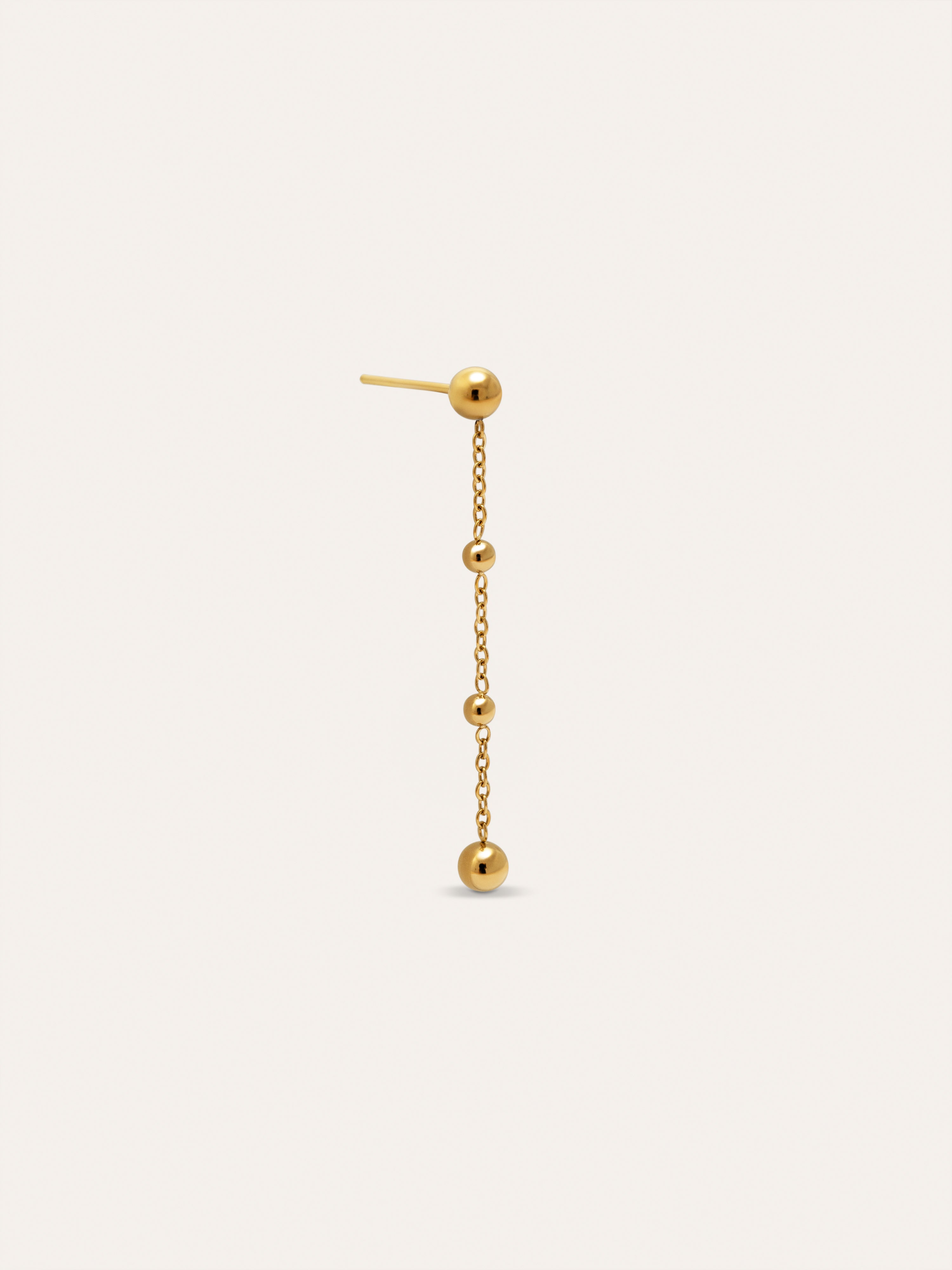 Drop Bomb Gold Single Earring
