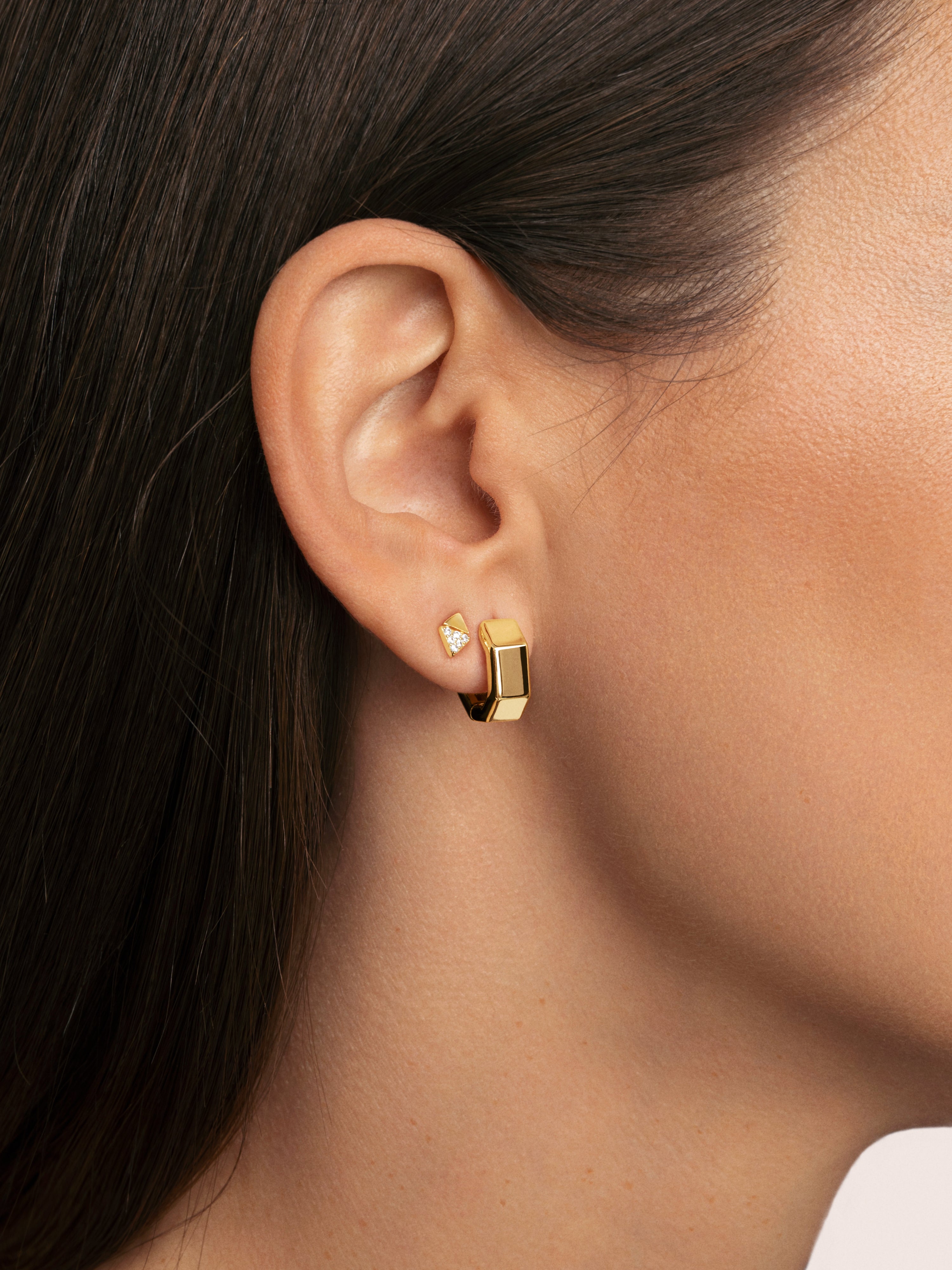 Egypt Gold Single Earrings