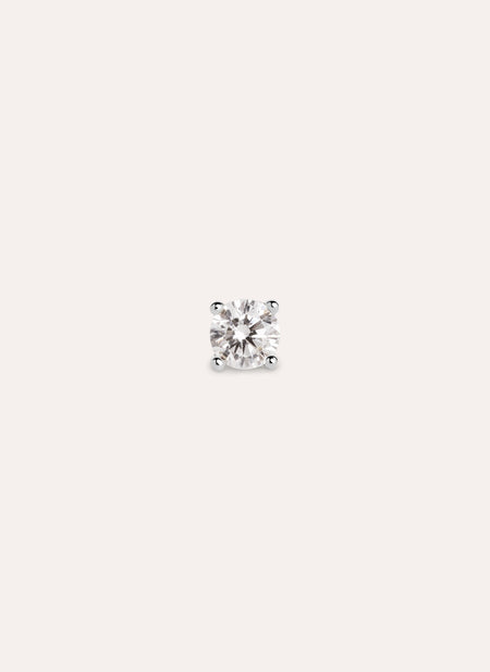 Mini Spark Silver Single Earring