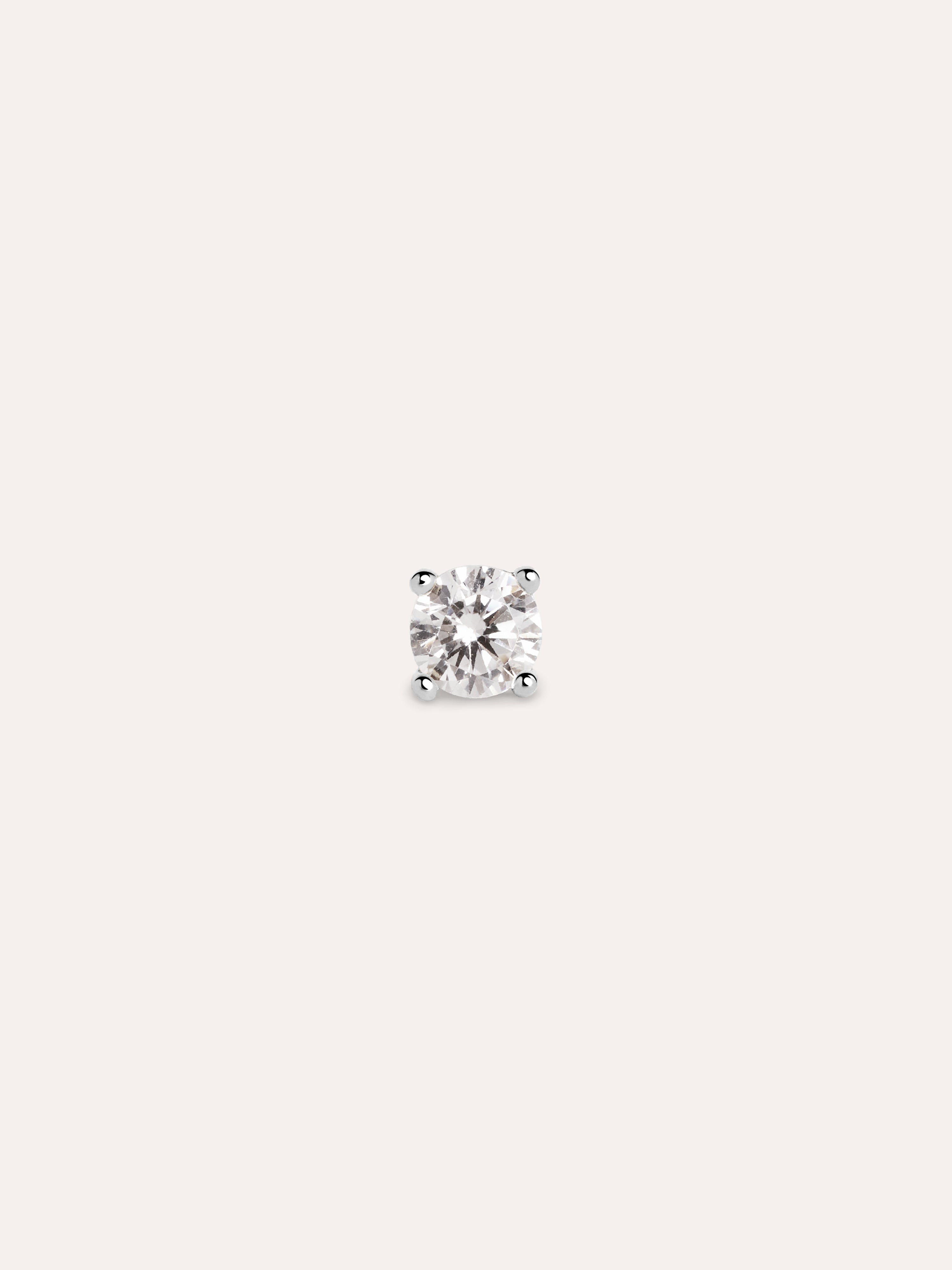 Mini Spark Silver Single Earring