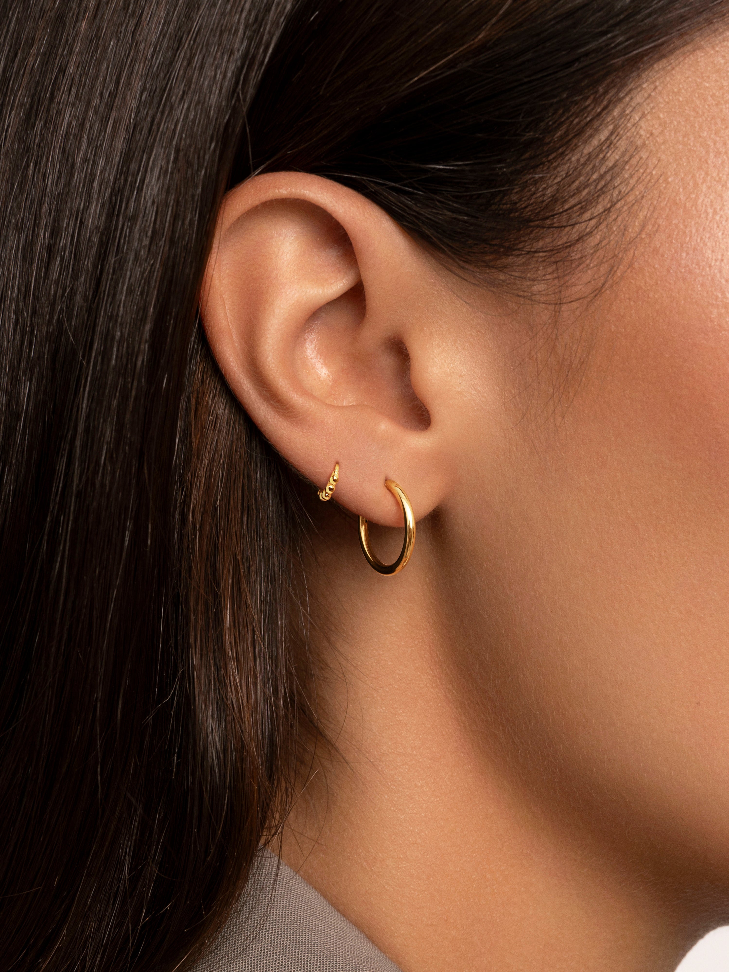 Pebbles XS Gold Single Earring