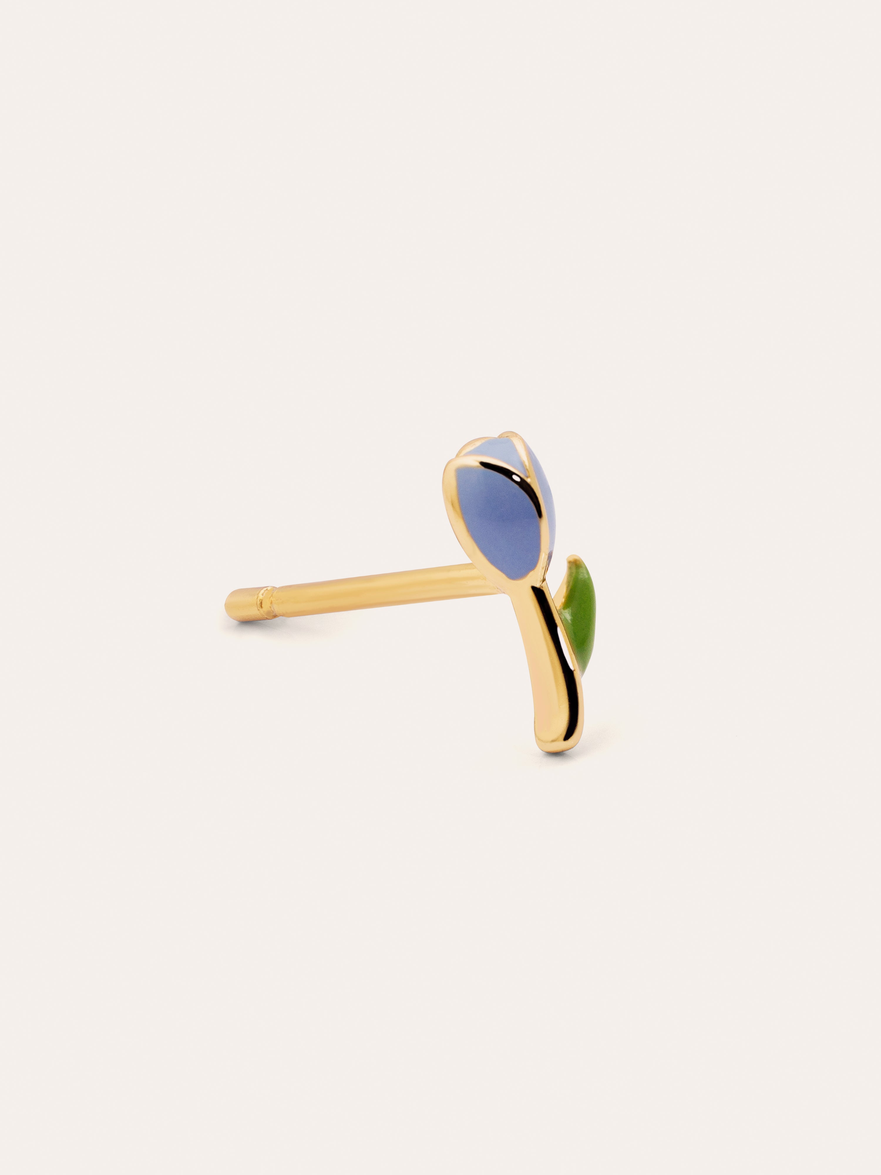 Tulip Gold Single Earring